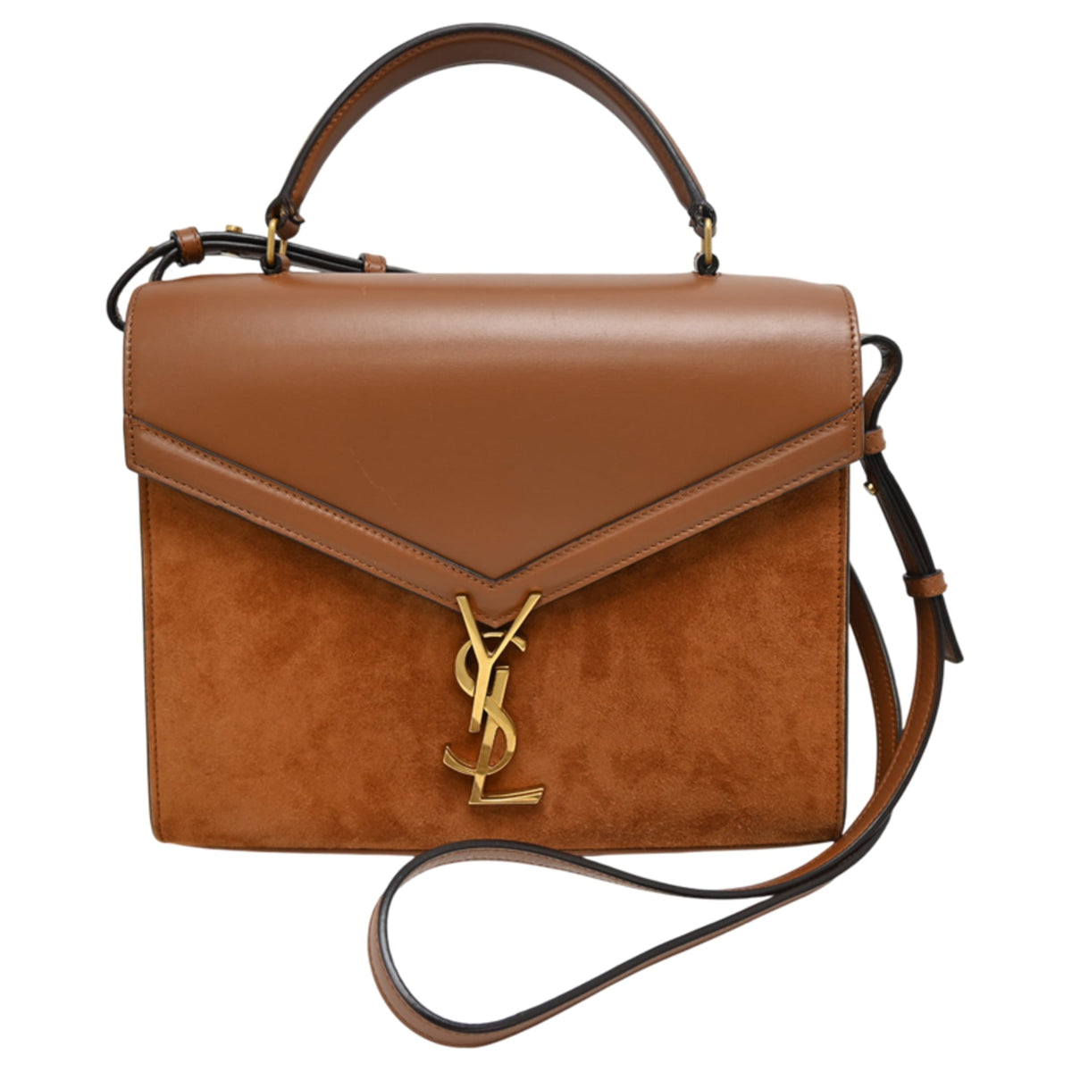 Unspecified Brown Leather Suede Handbag (Pre-Owned)