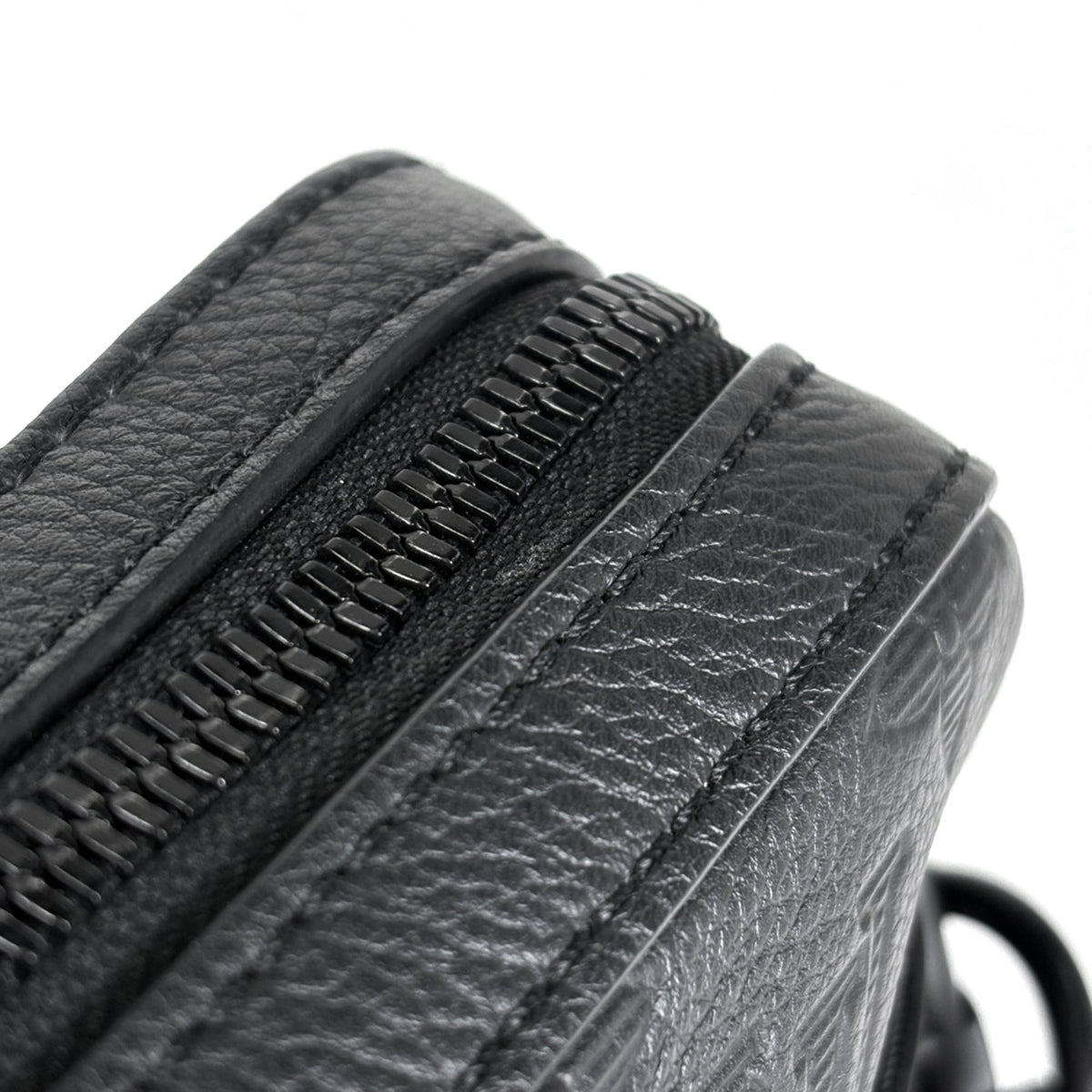Louis Vuitton Black Noir Monogram Shadow Pouch Shoulder Bag (Pre-Owned)