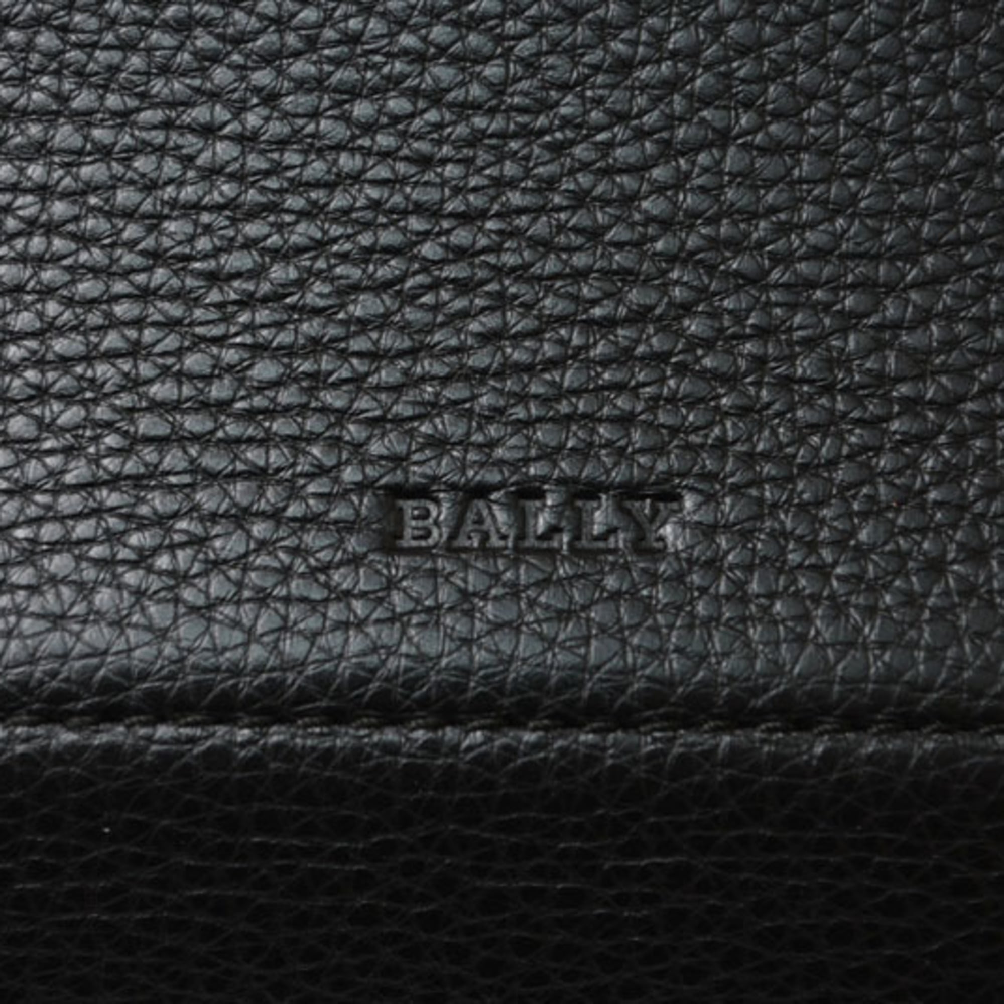 Bally Black Leather Shoulder Bag Tote Bag (Pre-Owned)