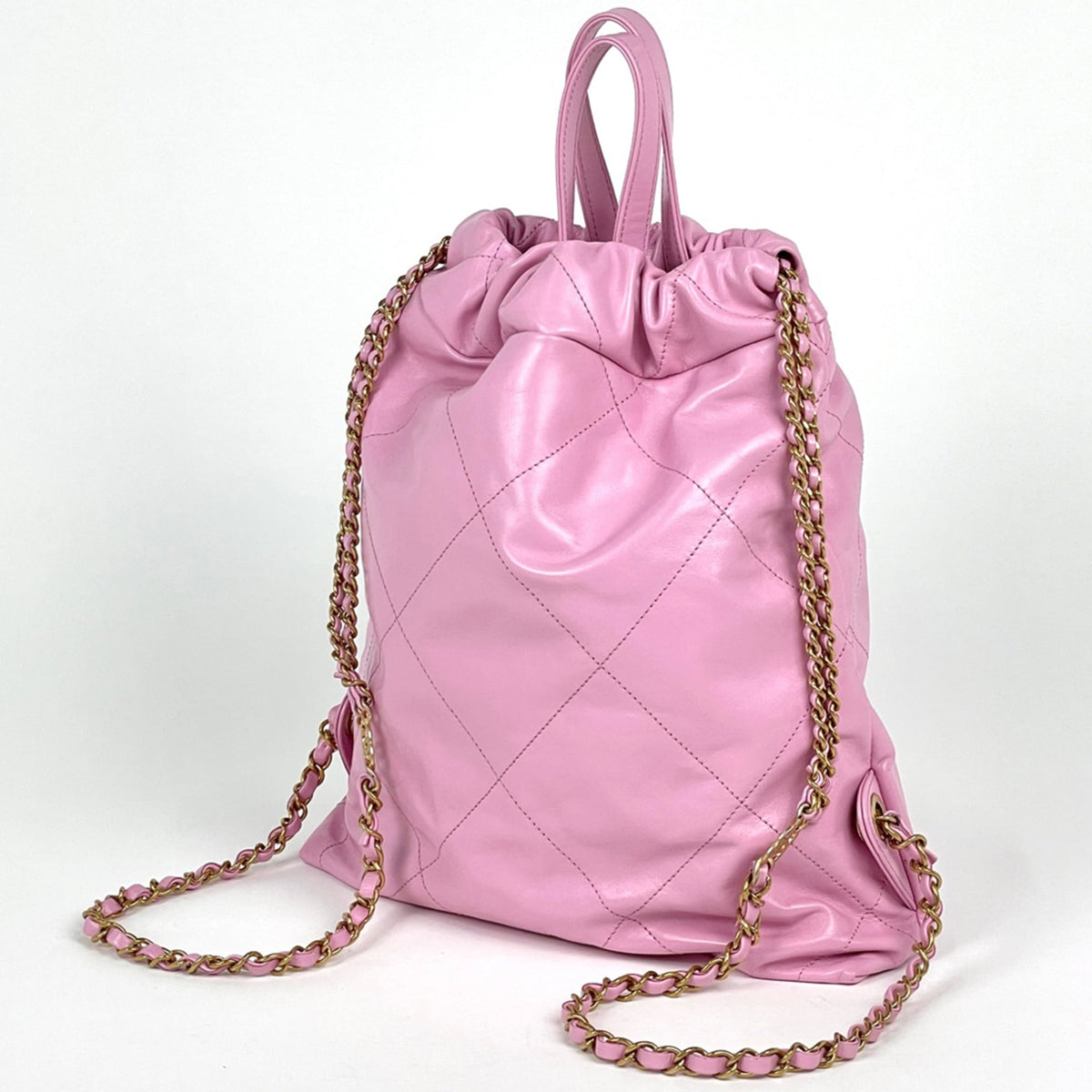 Chanel Pink Leather Backpack (Pre-Owned)