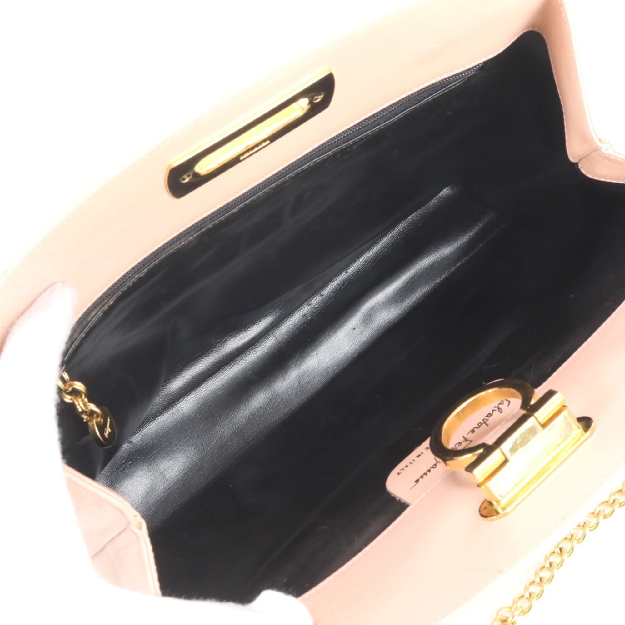 Salvatore Ferragamo Pink Leather Shoulder Bag (Pre-Owned)