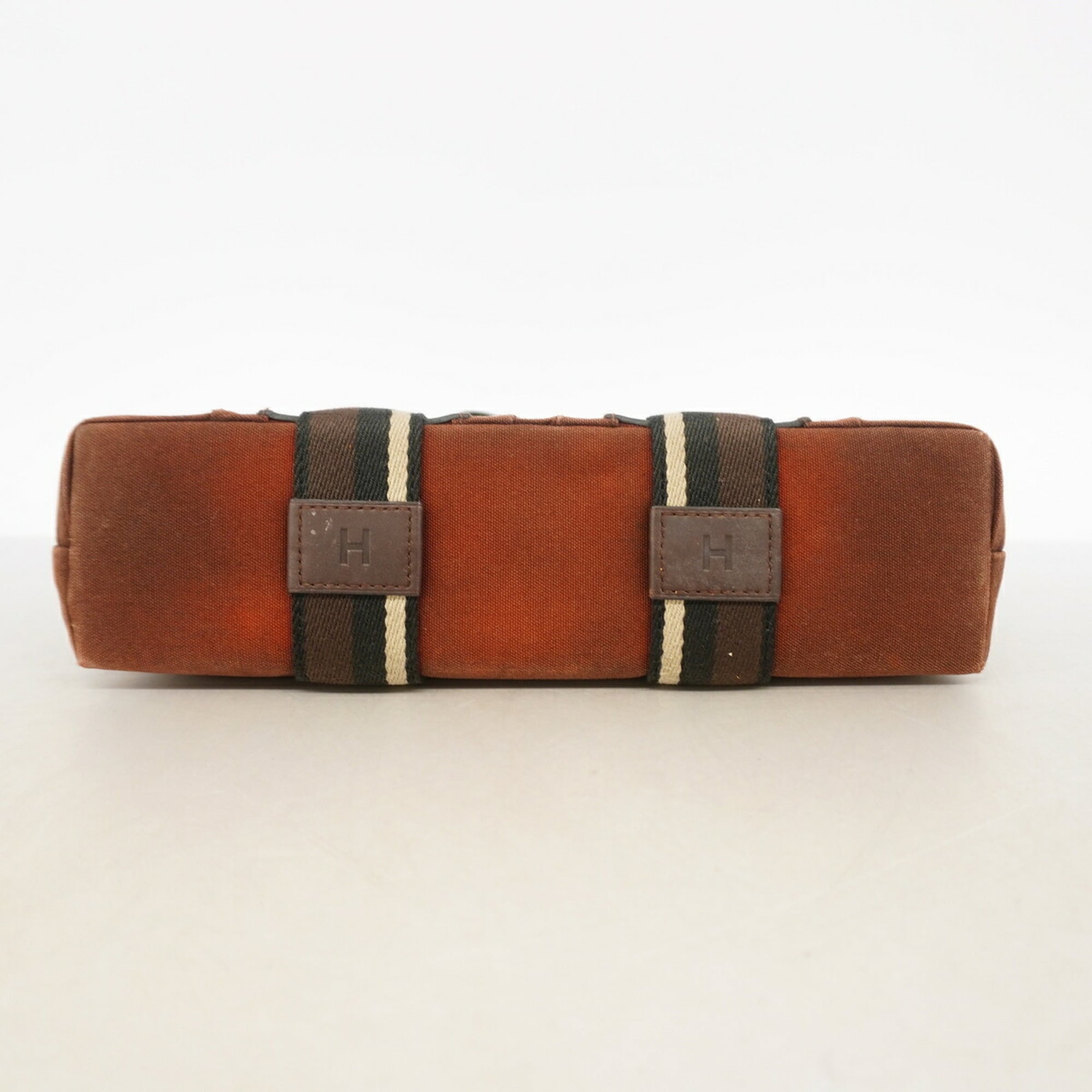 Hermes Brown Canvas Tote Bag (Pre-Owned)