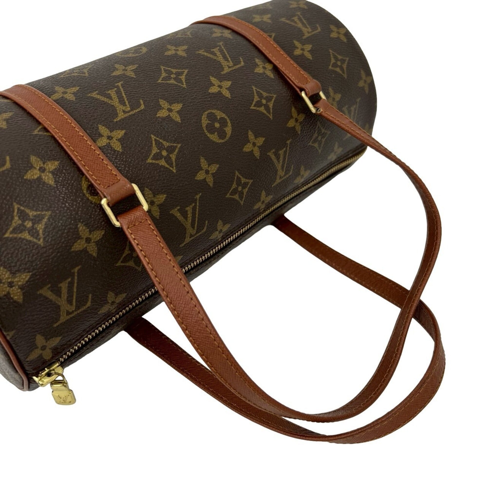 Louis Vuitton Brown Pvc Leather Boston Bag Handbag (Pre-Owned)
