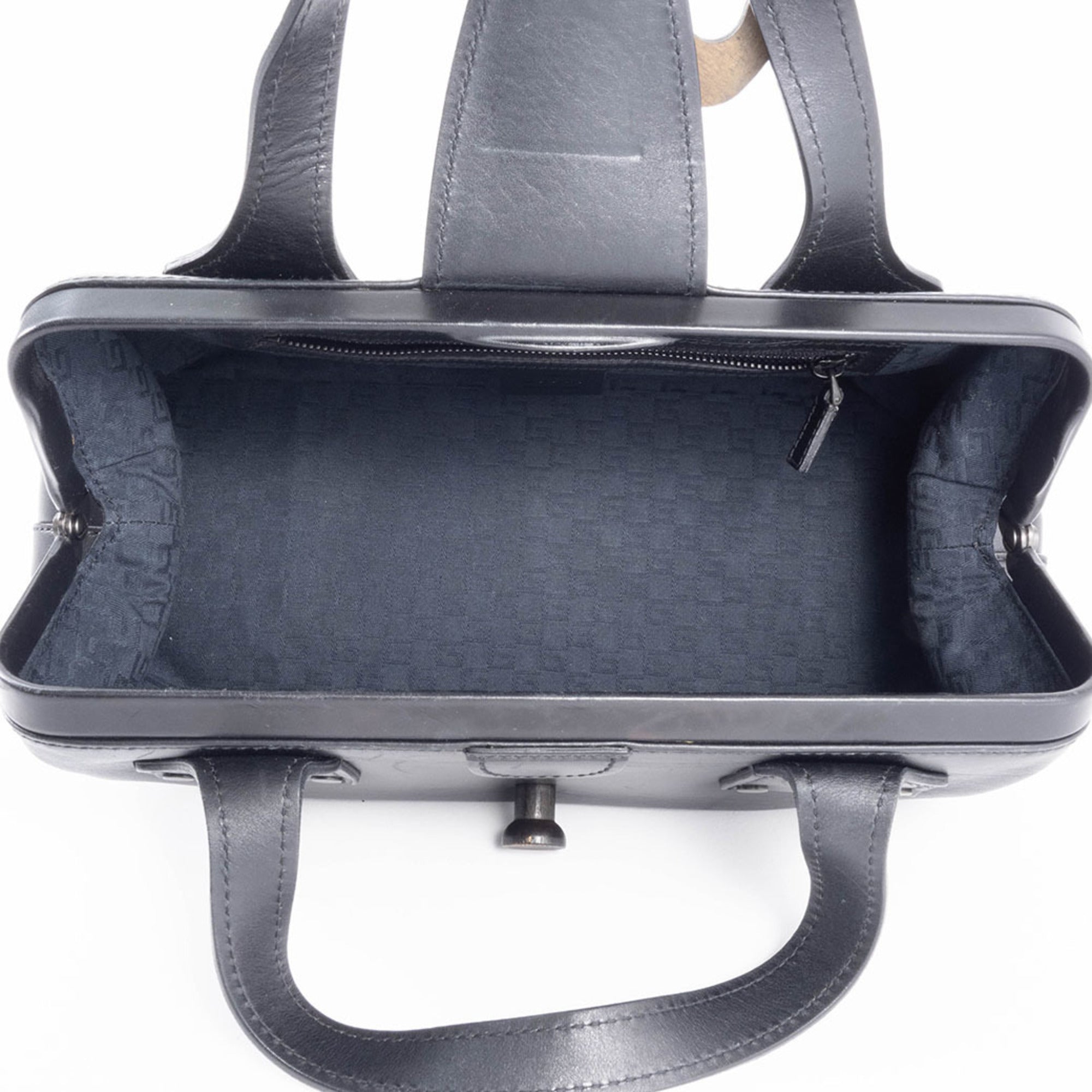 Gucci Black Leather Handbag (Pre-Owned)