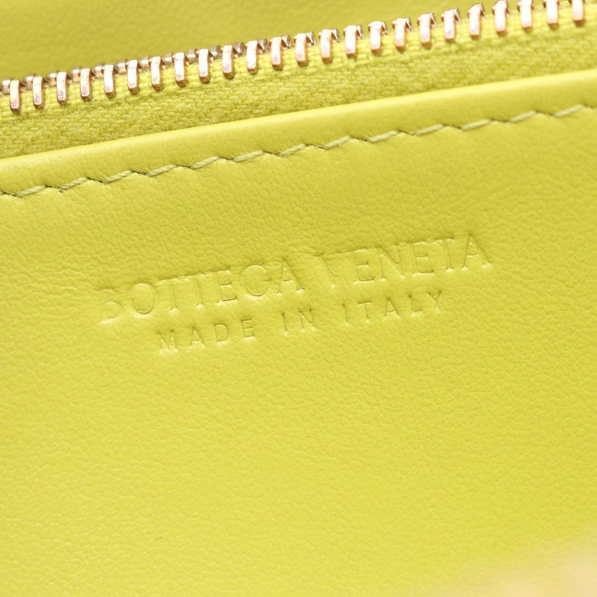 Bottega Veneta Green Leather Long Wallet (Bi-Fold) (Pre-Owned)