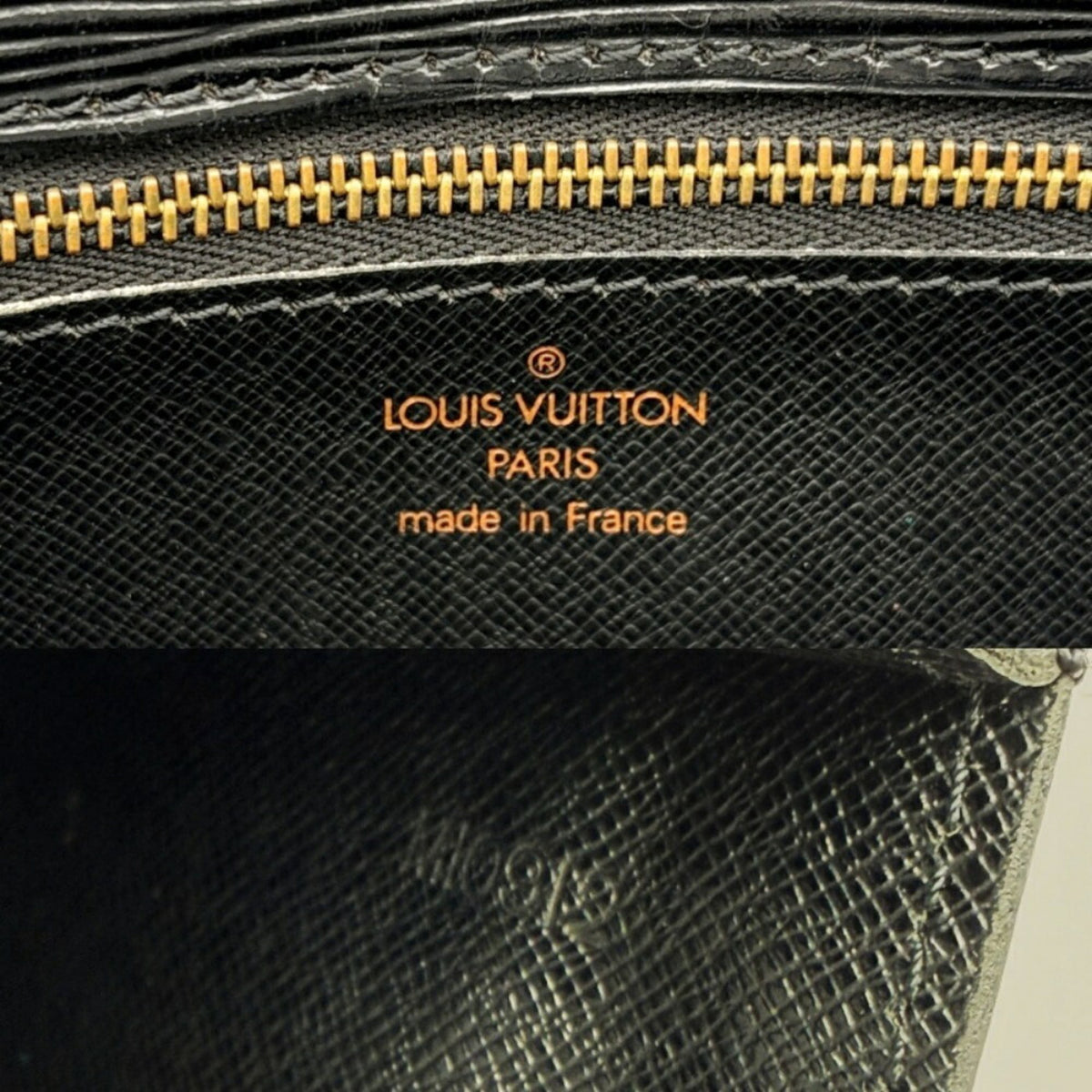 Louis Vuitton Noir Epi Leather Clutch Bag Pochette (Pre-Owned)