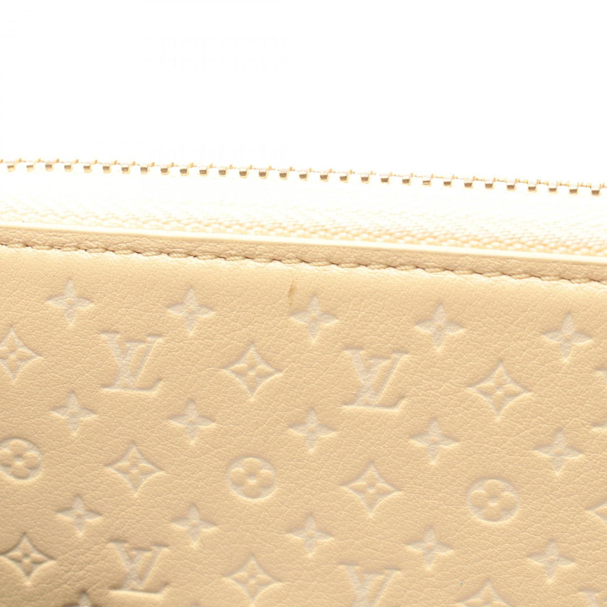Louis Vuitton Ivory Jaune Yellow Leather Long Wallet (Bi-Fold) (Pre-Owned)