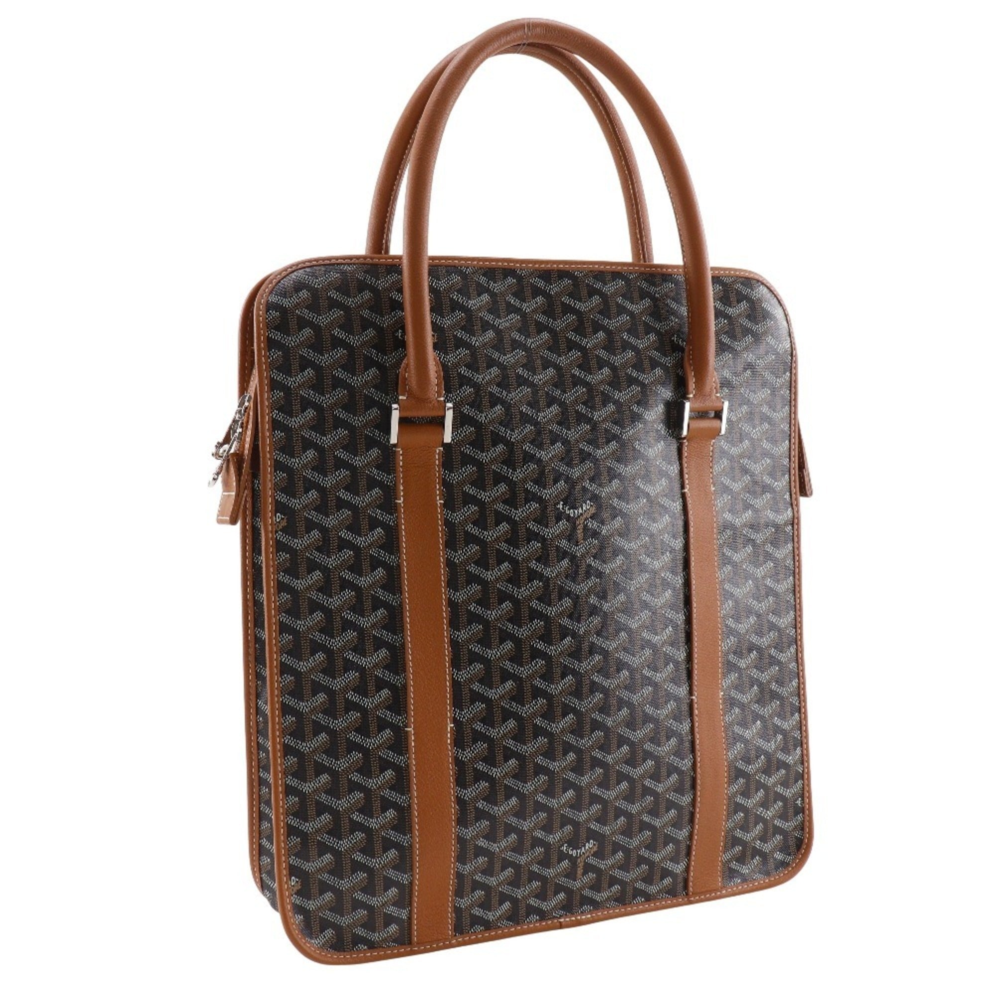 Goyard Black Burgundy Pvc Handbag Tote Bag (Pre-Owned)