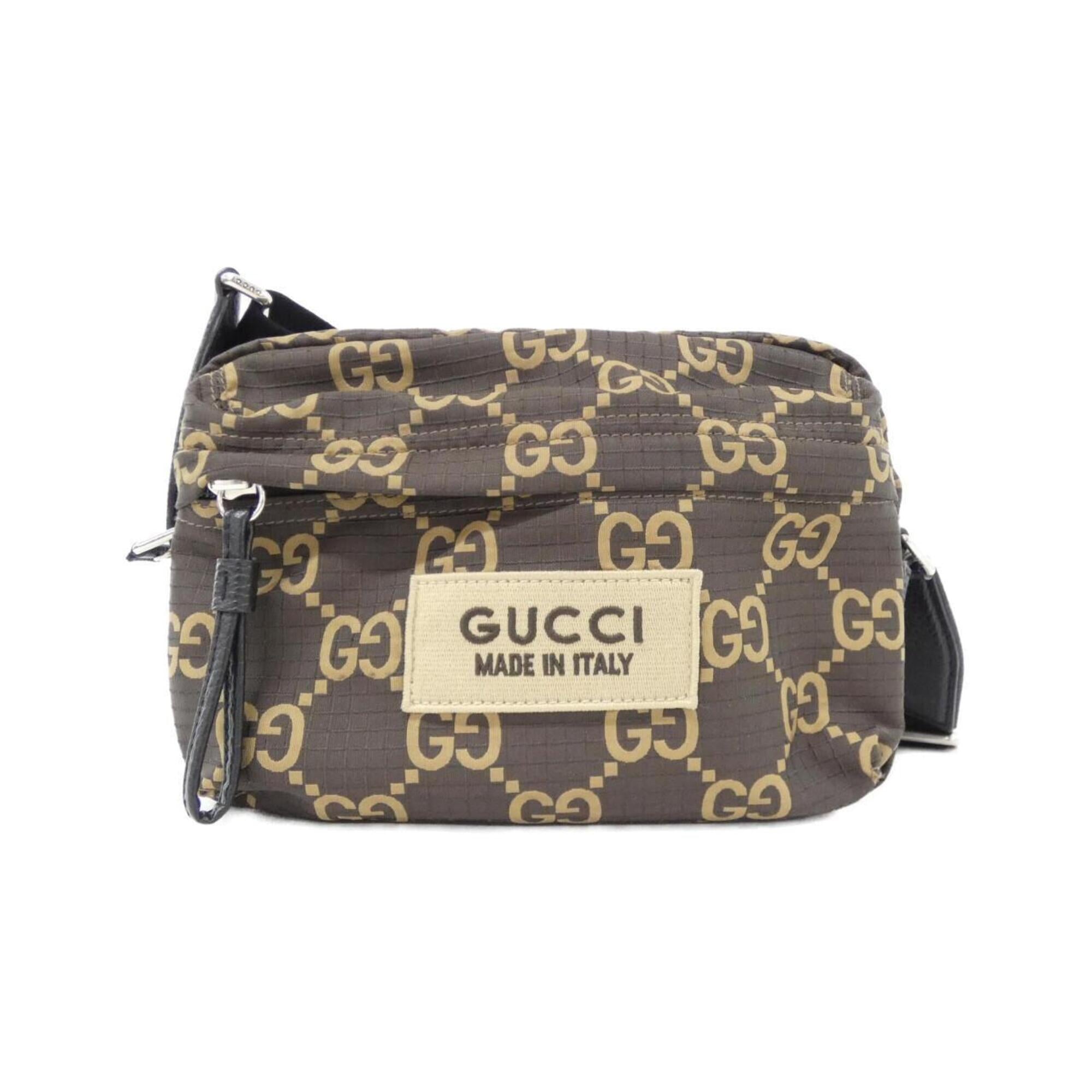 Gucci Beige Polyester Shoulder Bag (Pre-Owned)
