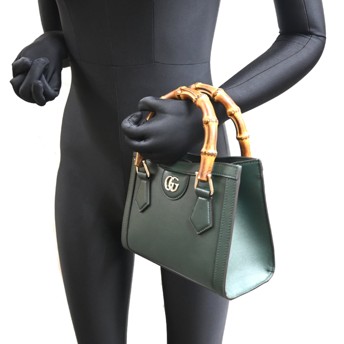 Gucci Green Leather Handbag (Pre-Owned)