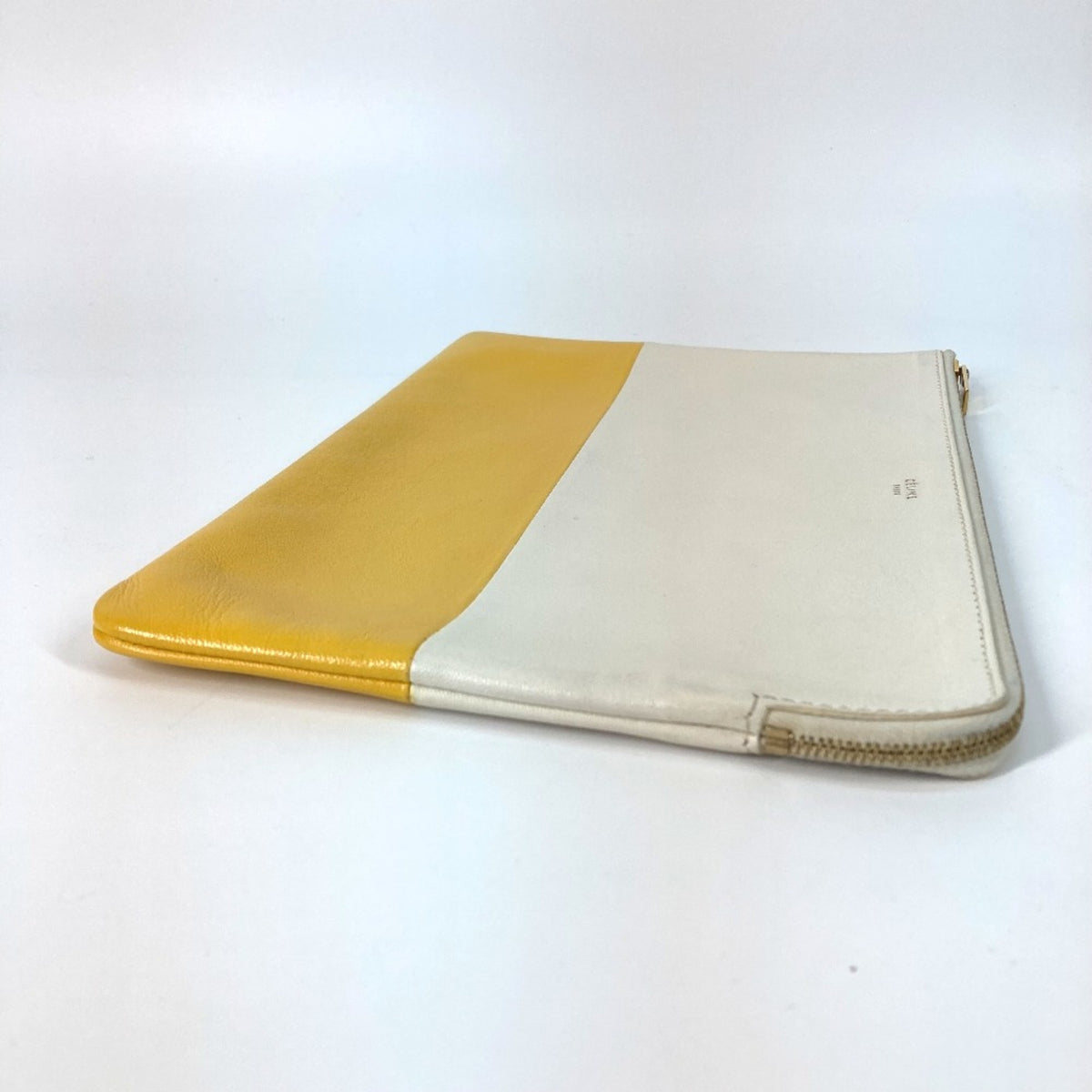 Celine White Leather Clutch Bag (Pre-Owned)