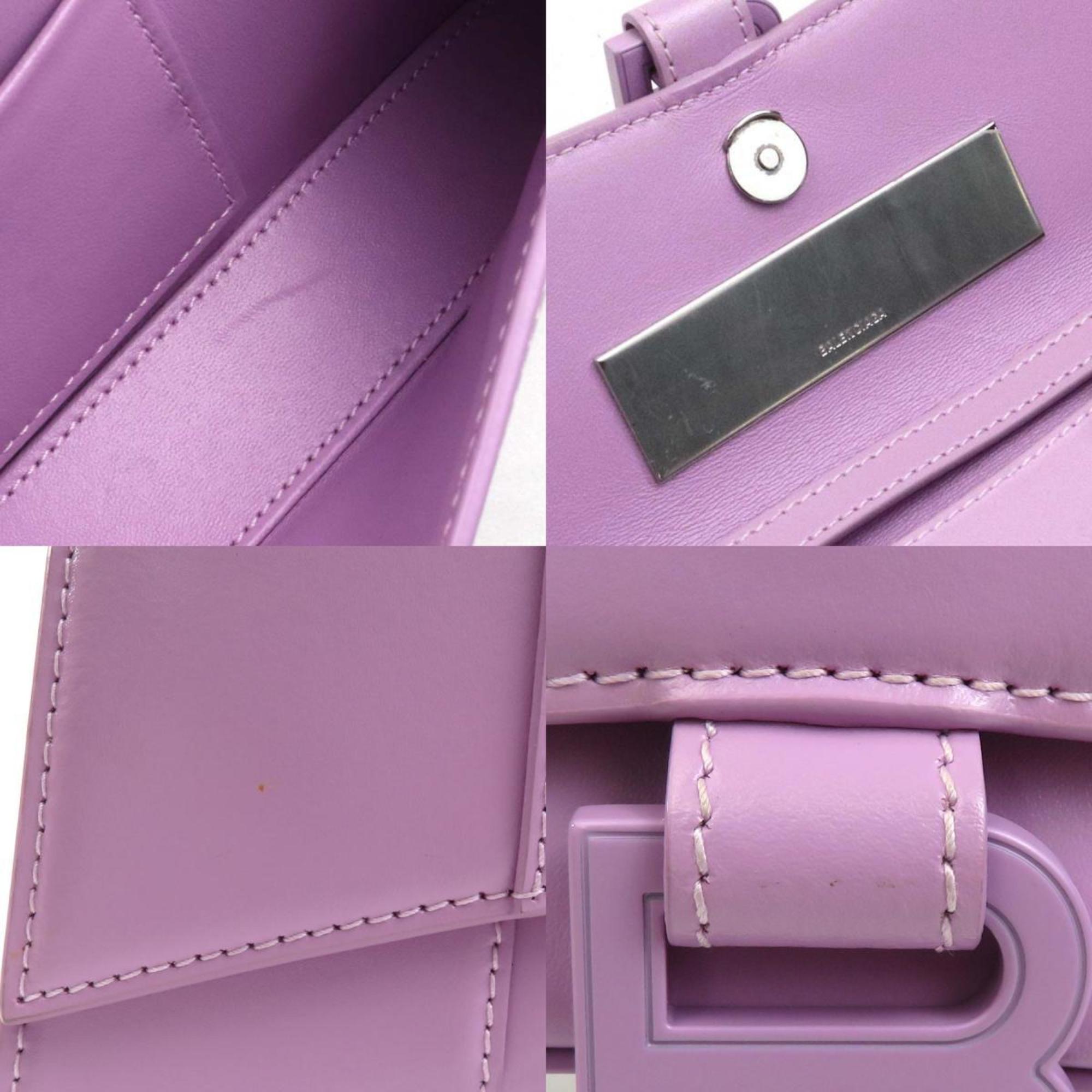 Balenciaga Pink Purple Leather Shoulder Bag (Pre-Owned)