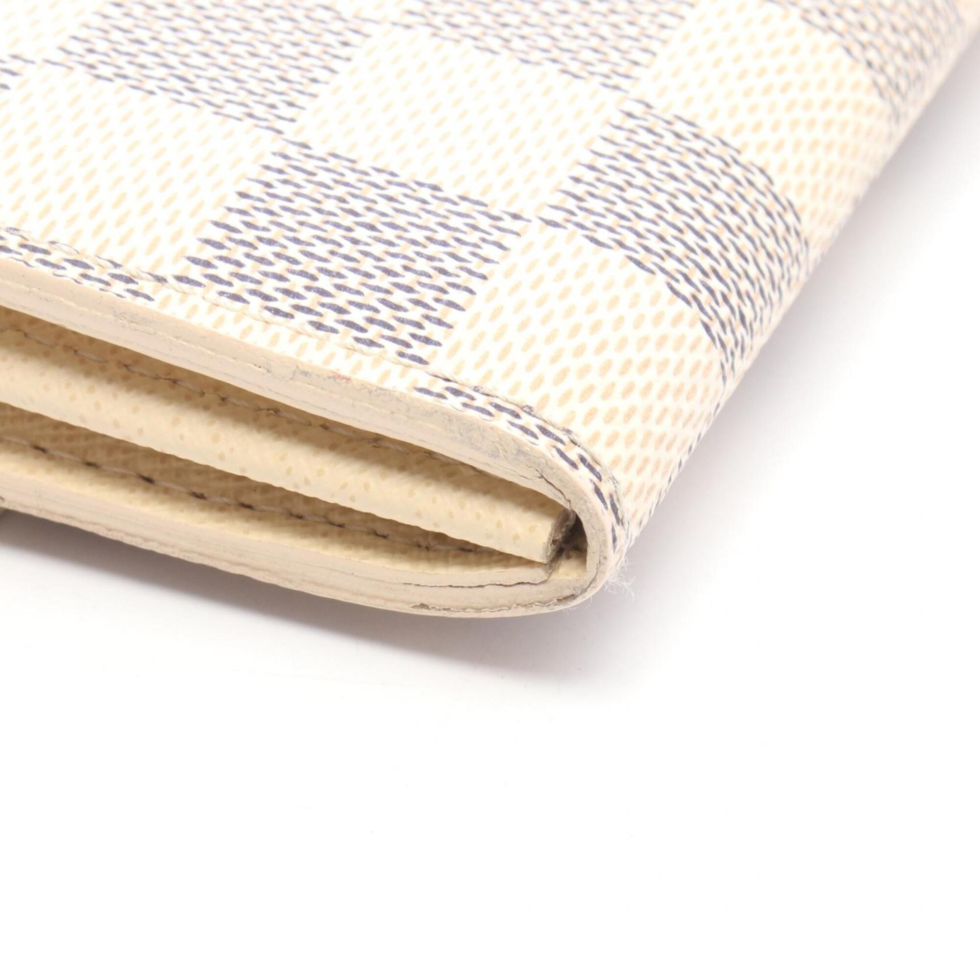 Louis Vuitton White Damier Azur Long Wallet (Bi-Fold) (Pre-Owned)