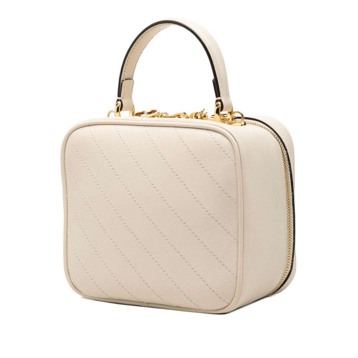 Gucci Ivory Leather Handbag Shoulder Bag (Pre-Owned)