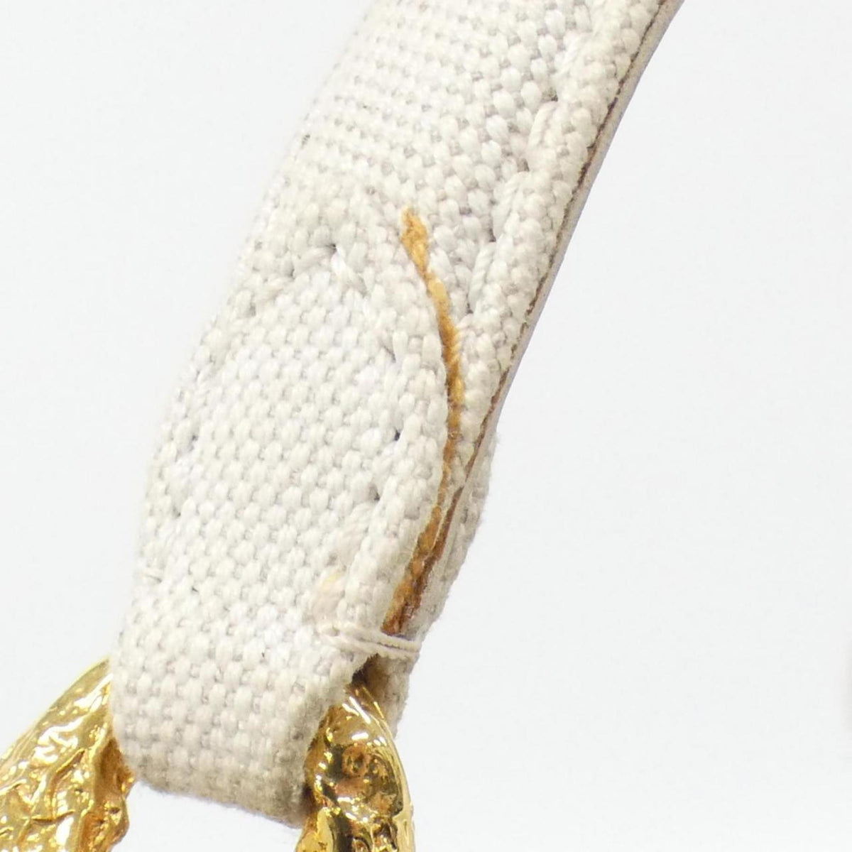 Louis Vuitton Lv Off White Canvas Handbag (Pre-Owned)