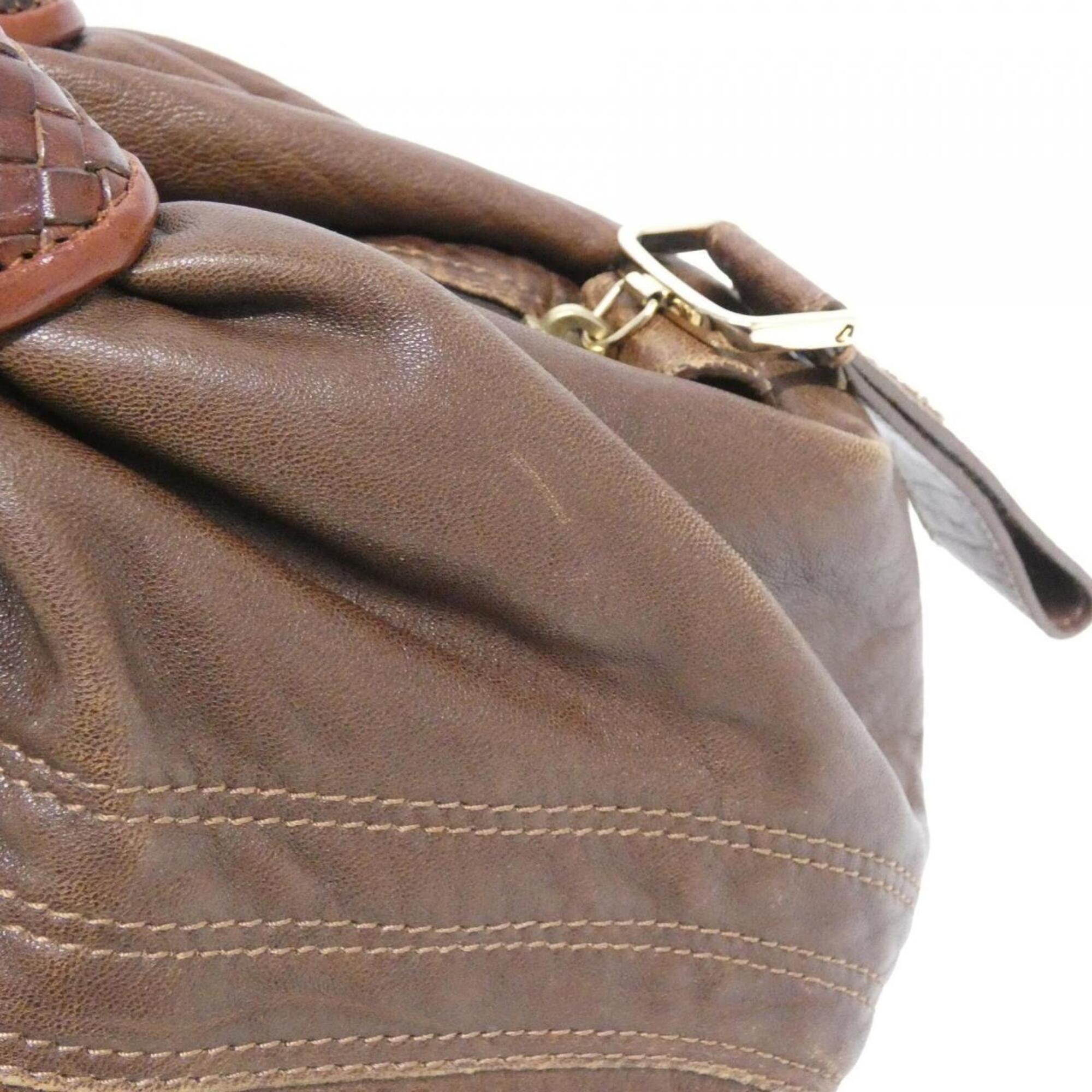 Fendi Brown Leather Handbag (Pre-Owned)