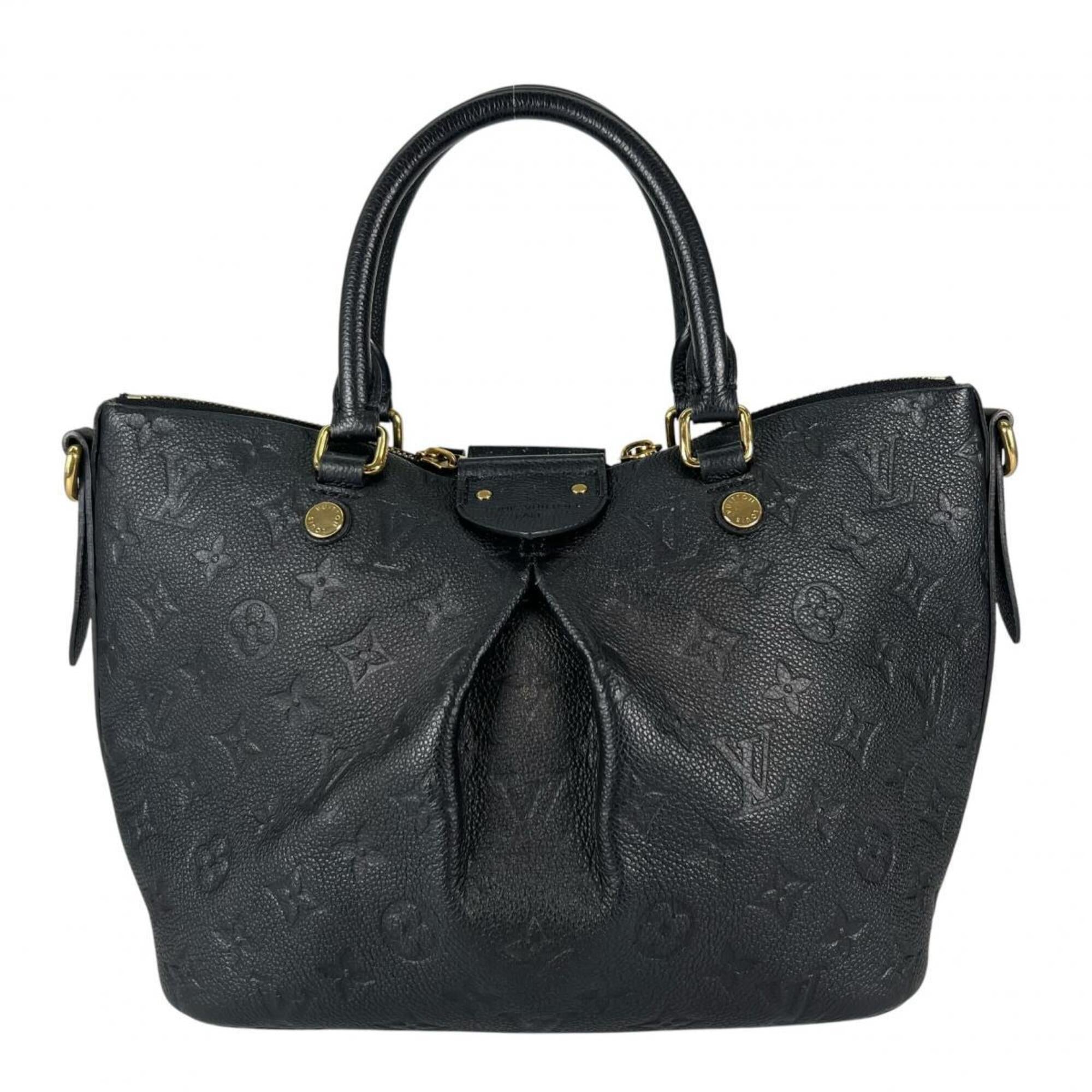 Louis Vuitton Black Monogram Empreinte Handbag Shoulder Bag (Pre-Owned)