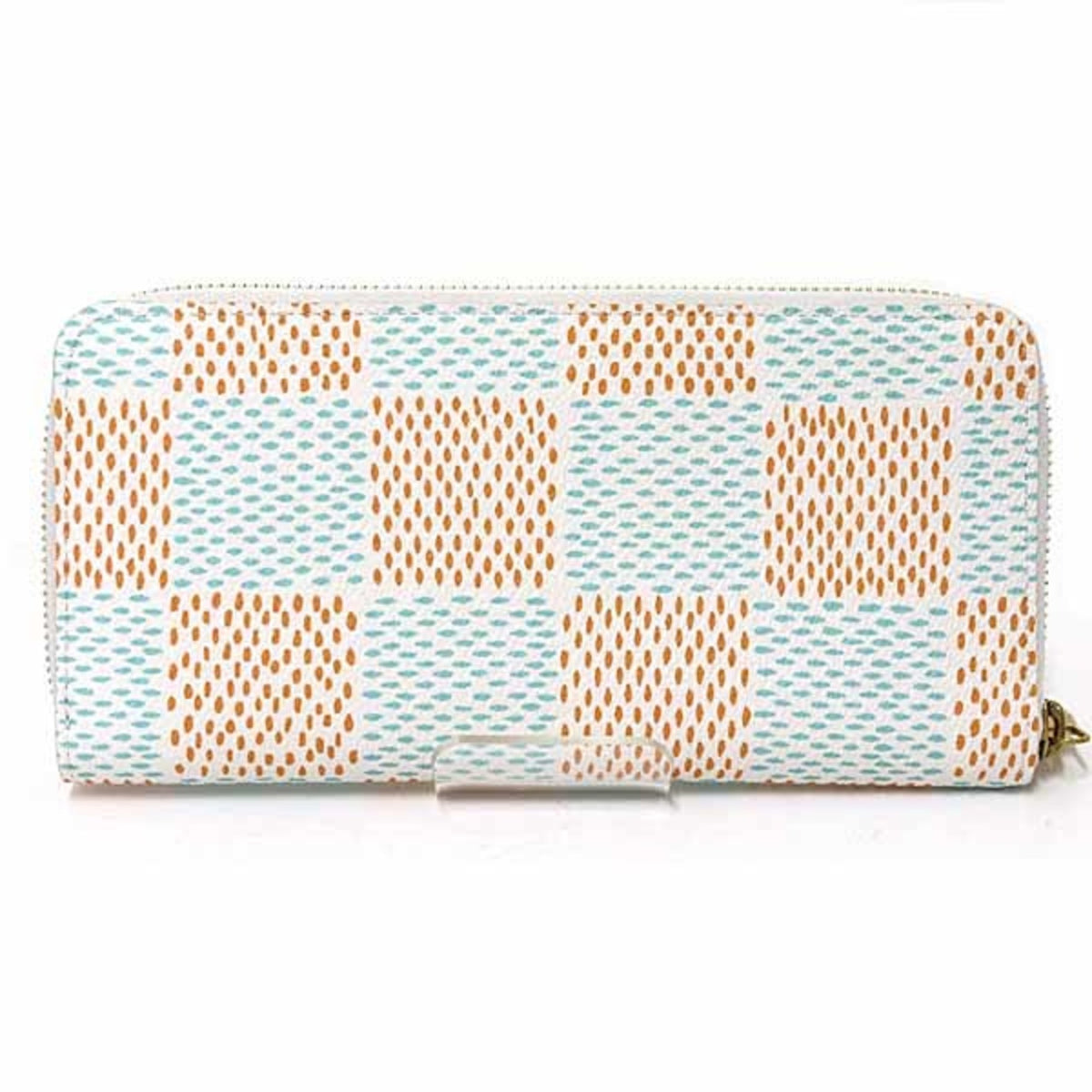 Louis Vuitton Damier Multi-Color White Long Wallet (Bi-Fold) (Pre-Owned)