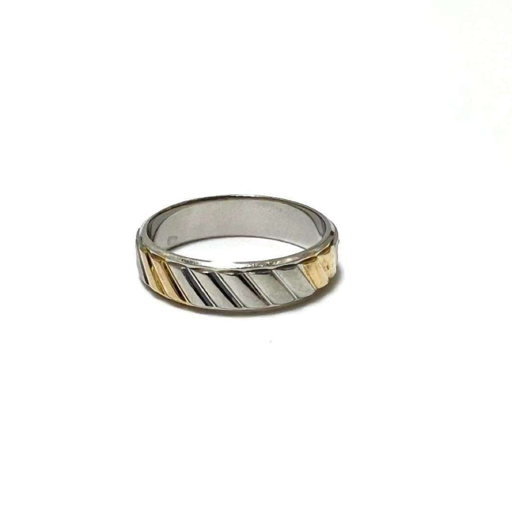 Celine Yellow Gold (18K) Platinum 850 Band Ring (Pre-Owned)