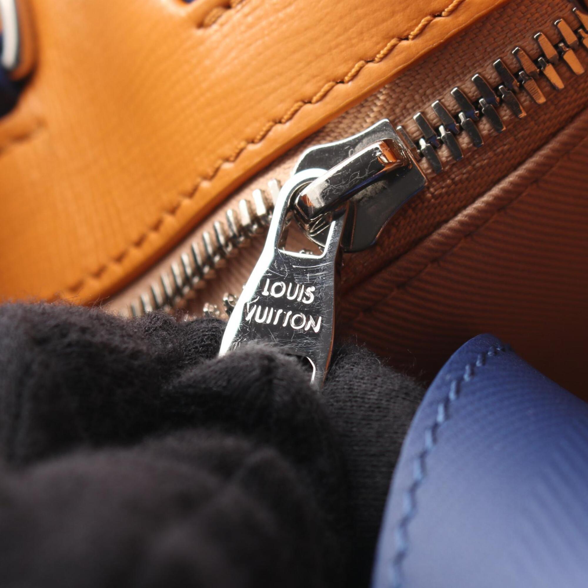 Louis Vuitton Blue Orange Leather Handbag (Pre-Owned)