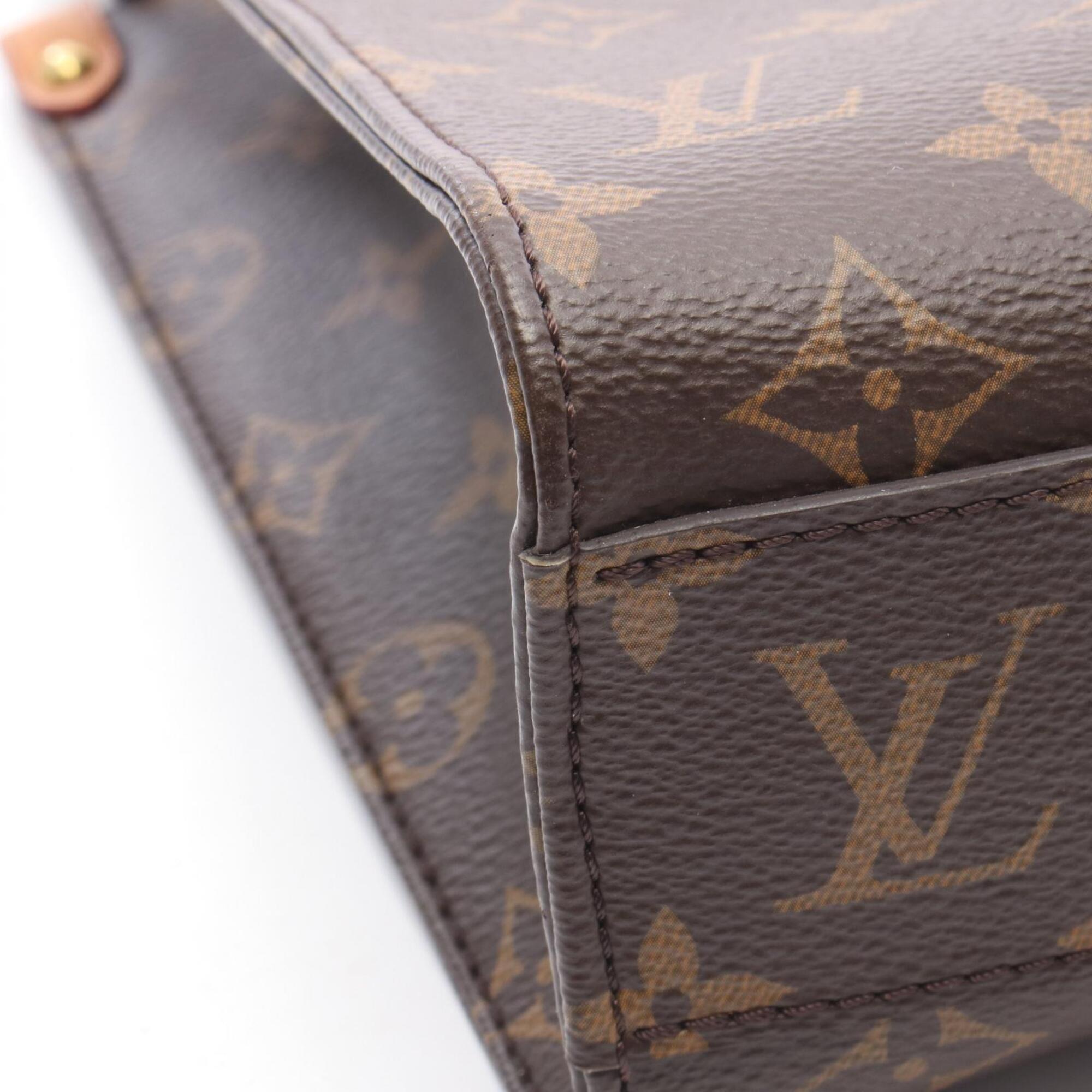 Louis Vuitton Brown Coated Canvas Pvc Monogram Leather Handbag (Pre-Owned)
