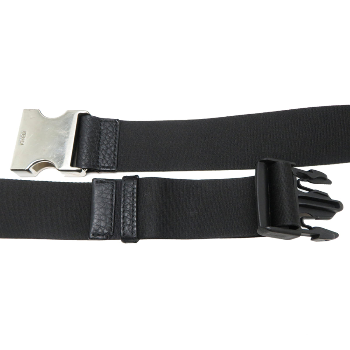 Fendi Black Leather Sling Bag (Pre-Owned)