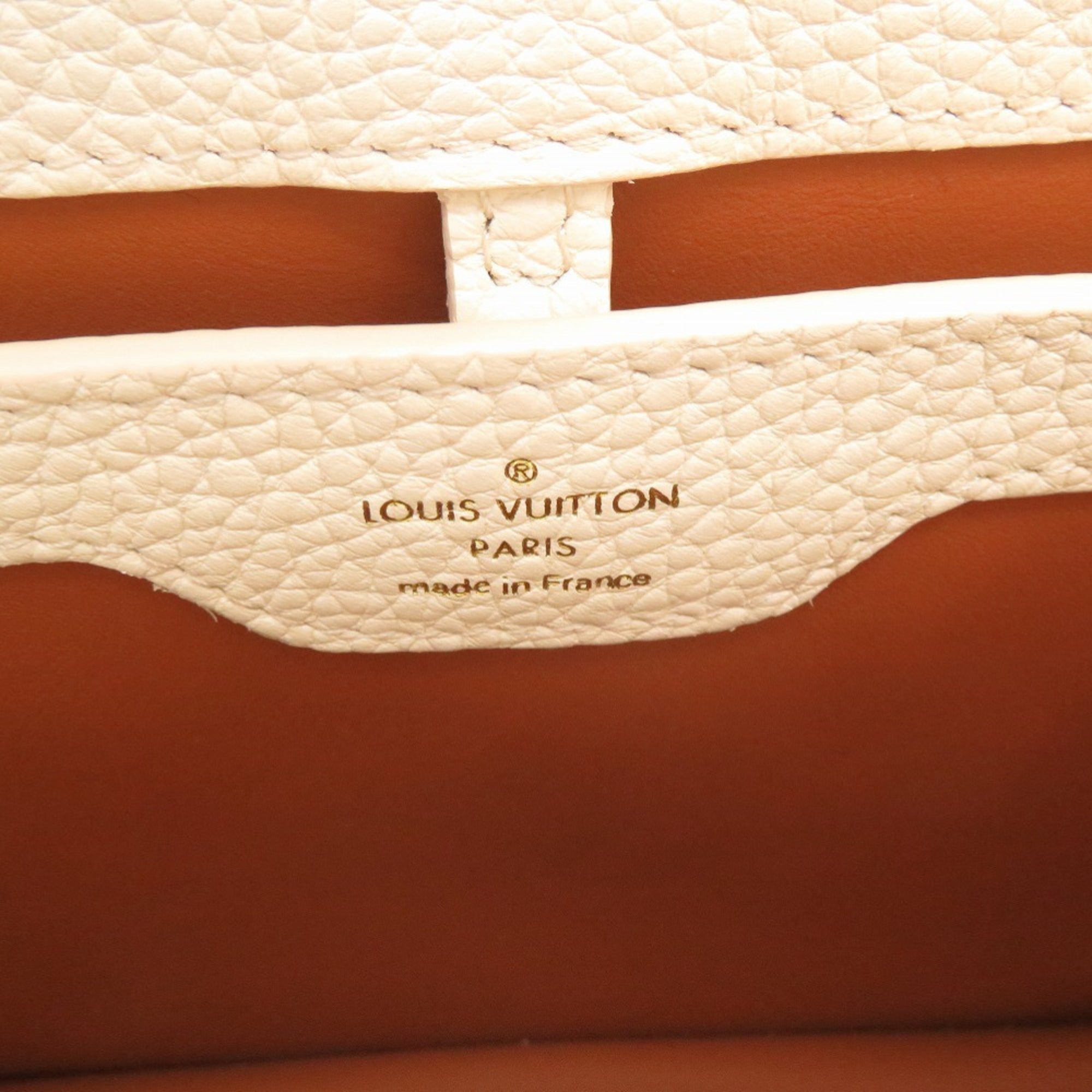 Louis Vuitton Brown White Fur Leather Handbag (Pre-Owned)
