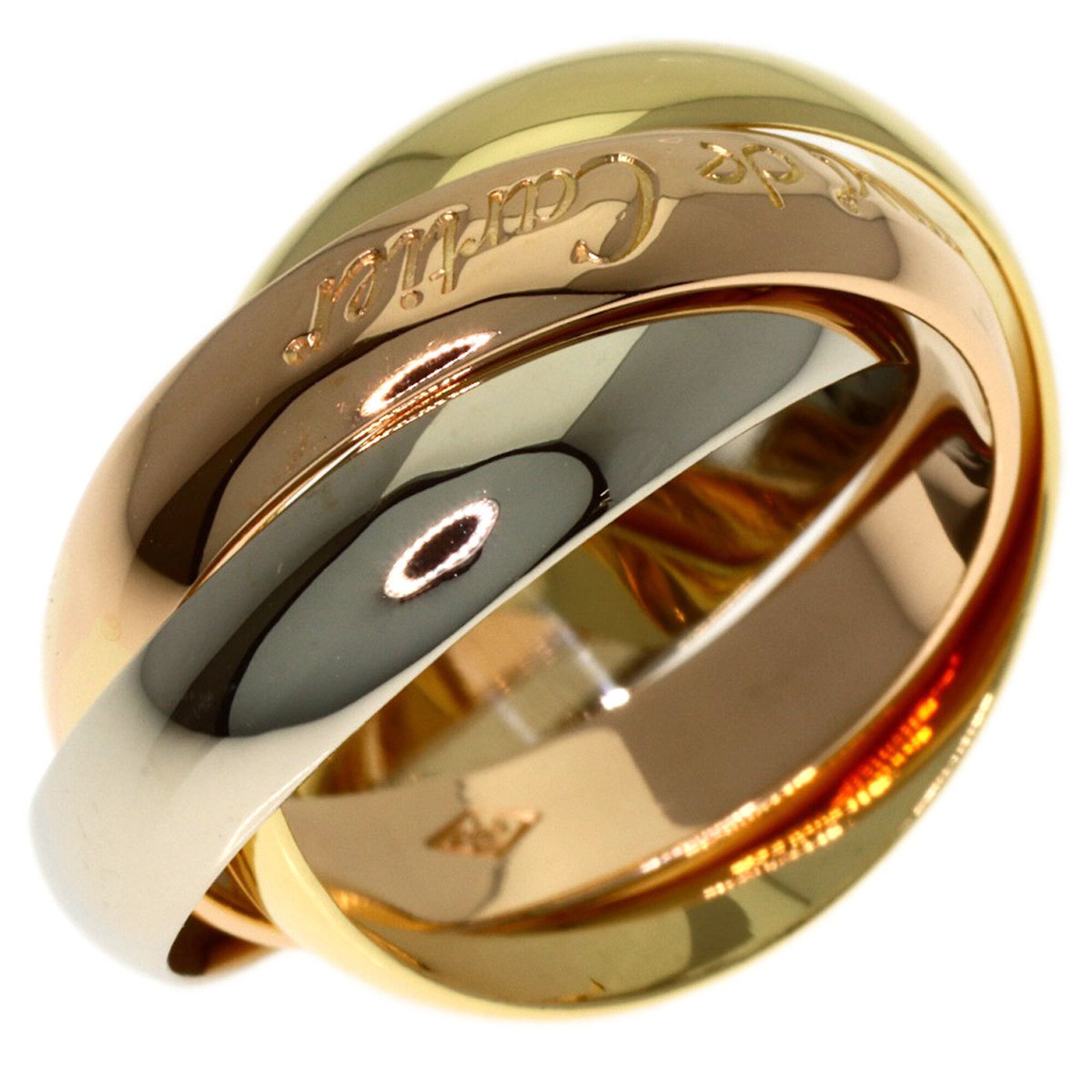 Cartier Gold Silver Yellow Gold (18K) Pink Gold (18K) White Gold (18K) Band Ring (Pre-Owned)