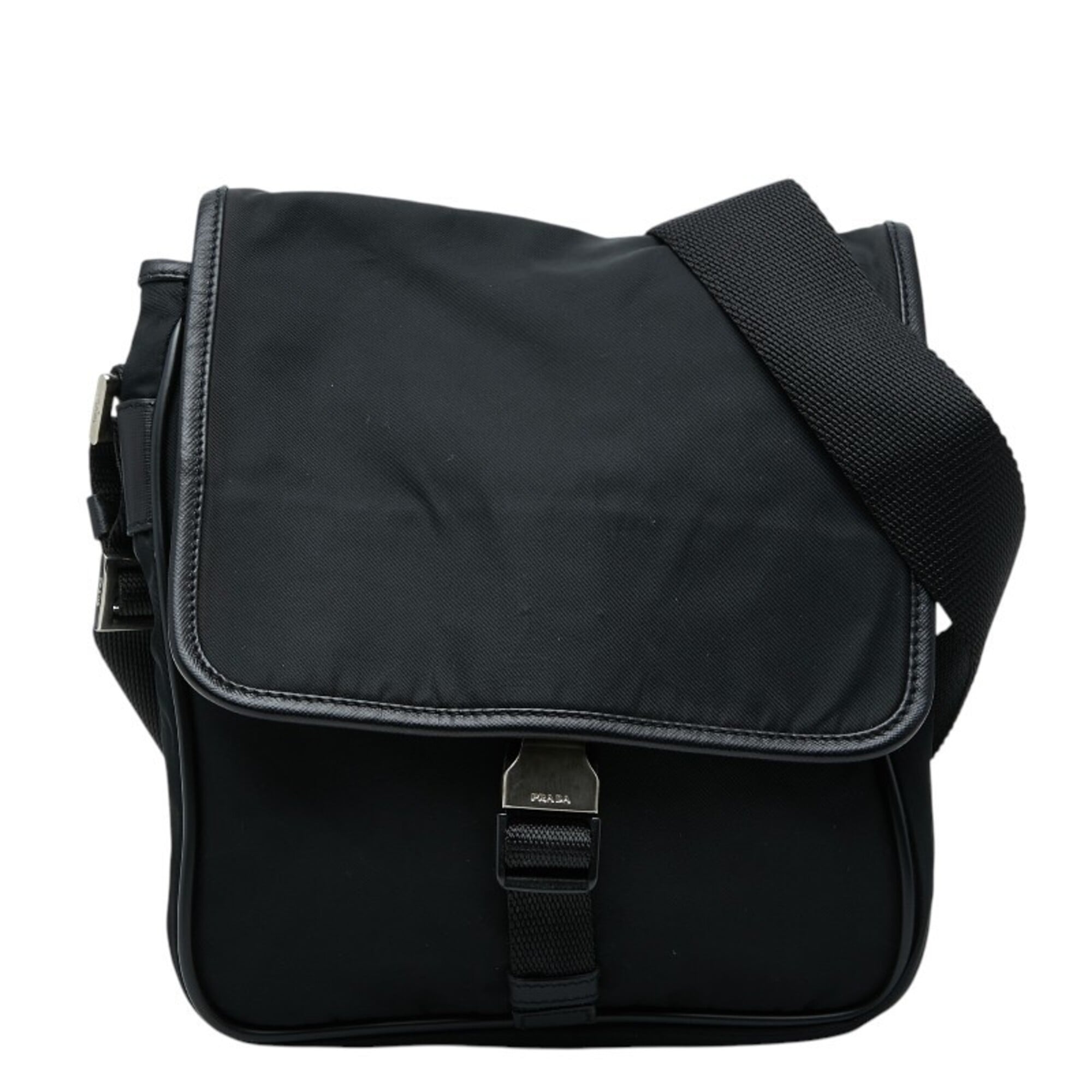 Prada Black Saffiano Shoulder Bag (Pre-Owned)