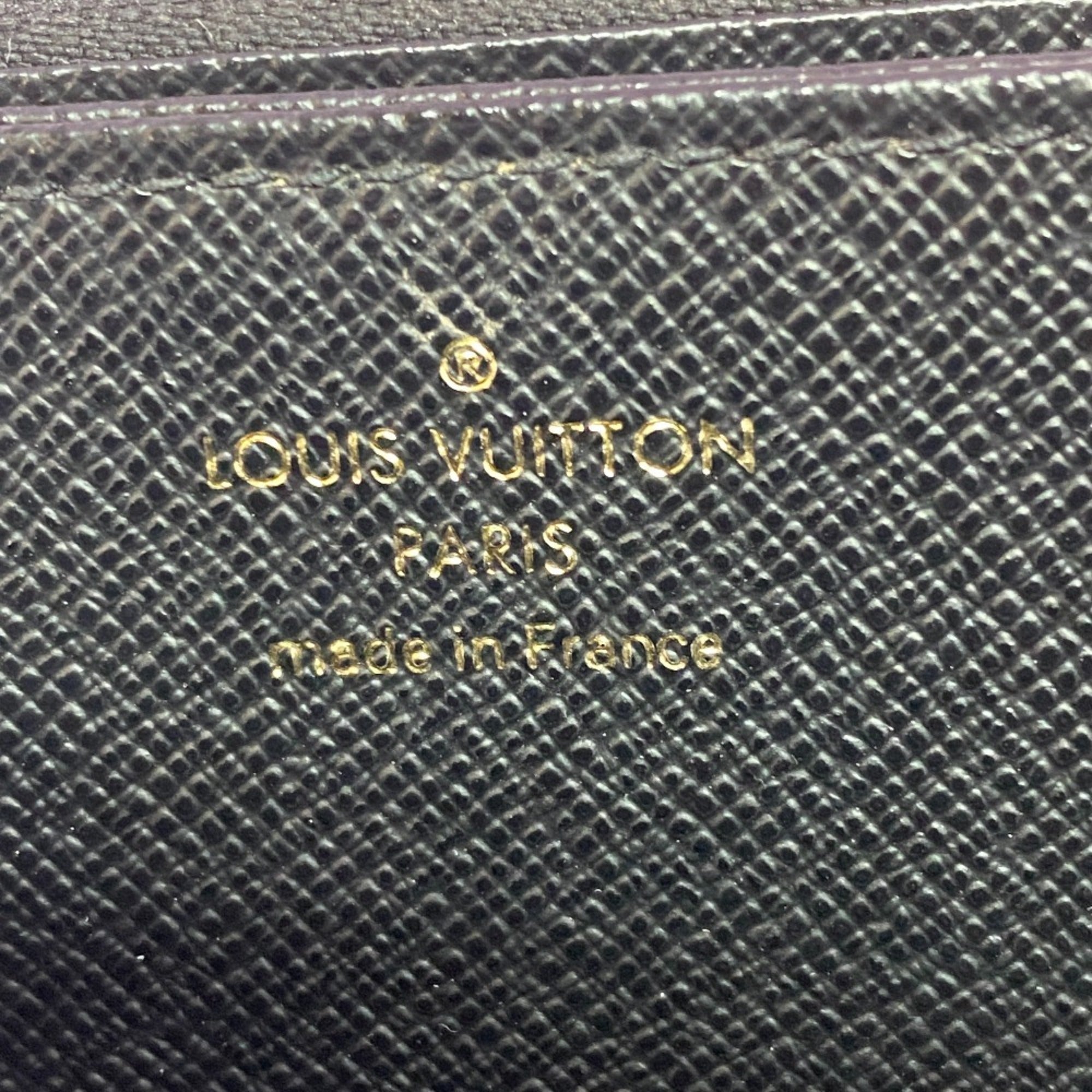 Louis Vuitton Brown Leather Long Wallet (Bi-Fold) (Pre-Owned)