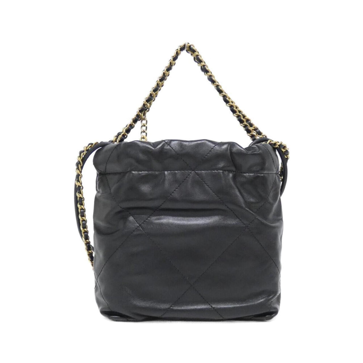 Chanel Black Leather Handbag (Pre-Owned)