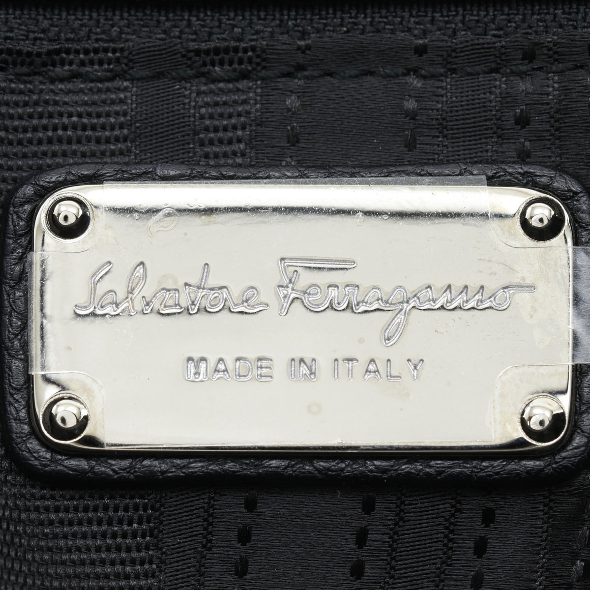 Salvatore Ferragamo Black Leather Tote Bag (Pre-Owned)
