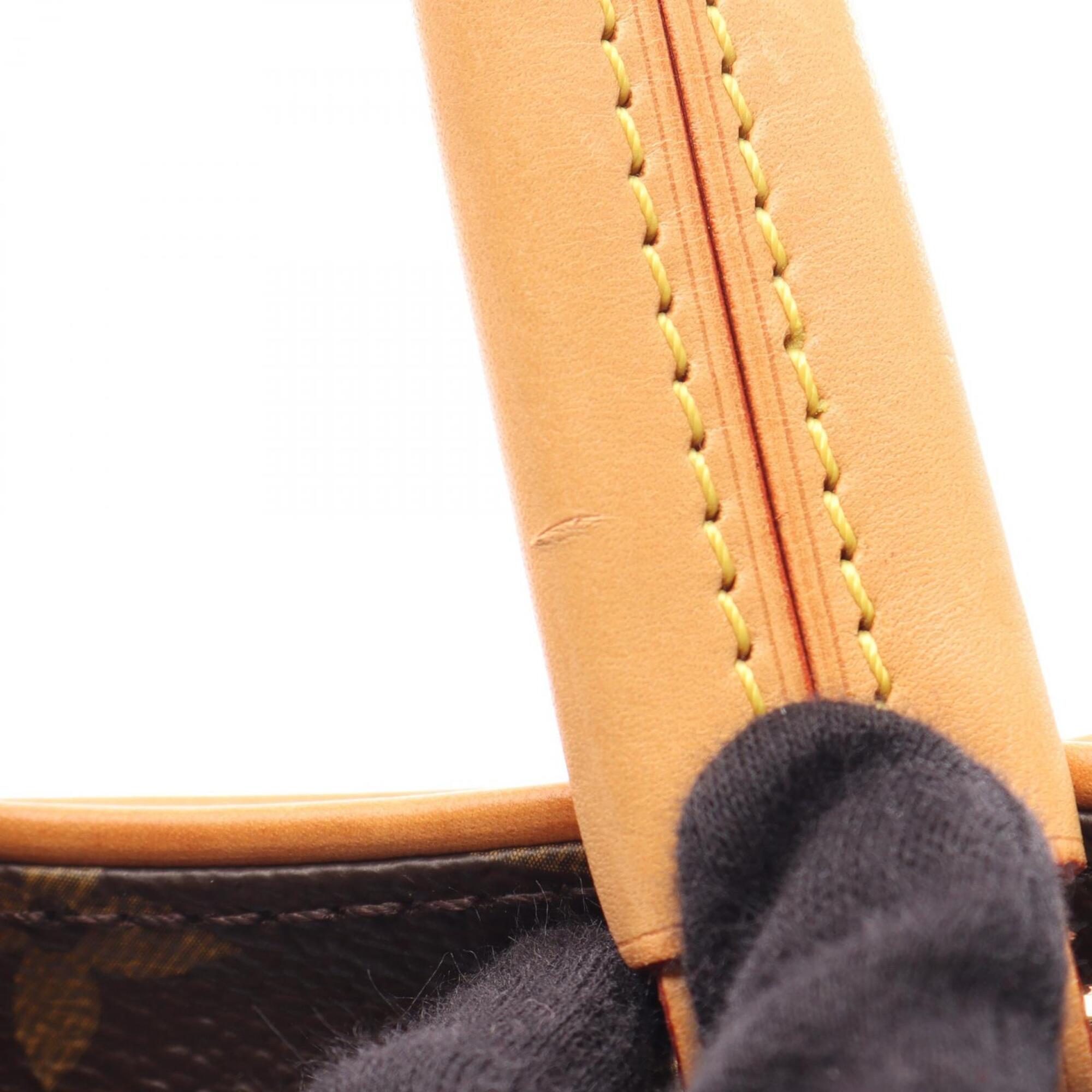 Louis Vuitton Brown Monogram Coated Canvas Leather Handbag (Pre-Owned)