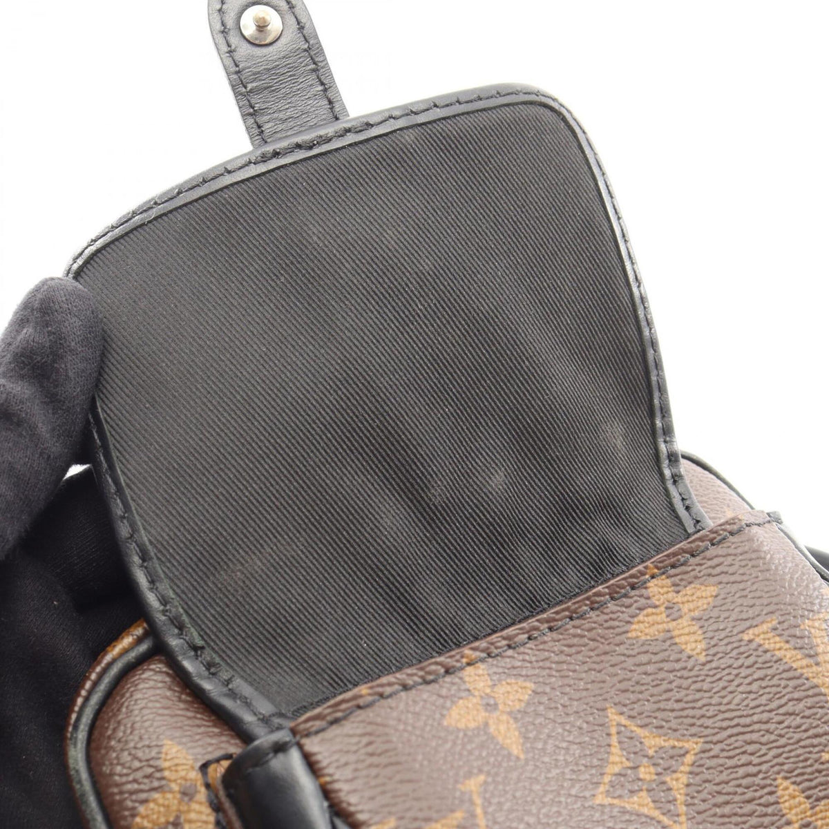 Louis Vuitton Black Brown Pvc Leather Handbag Shoulder Bag (Pre-Owned)