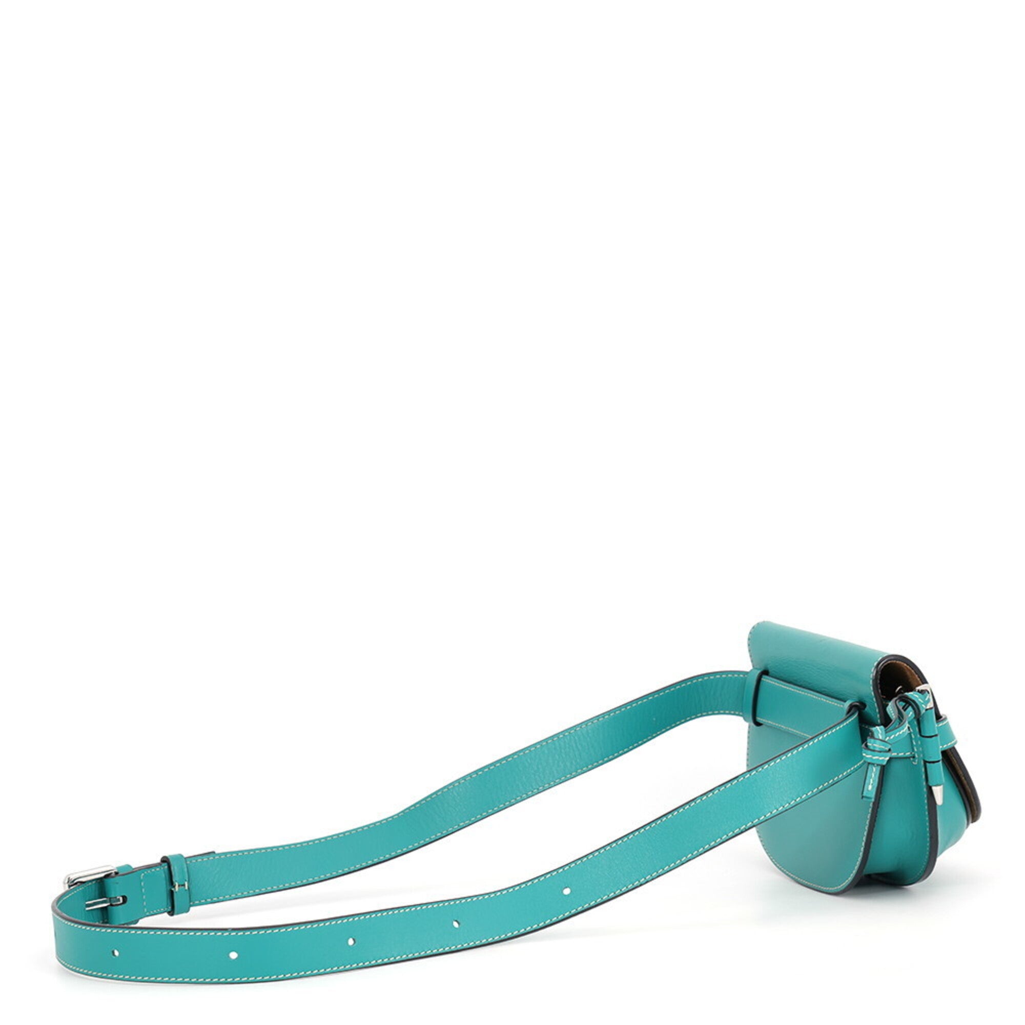 Loewe Green Leather Handbag Sling Bag (Pre-Owned)