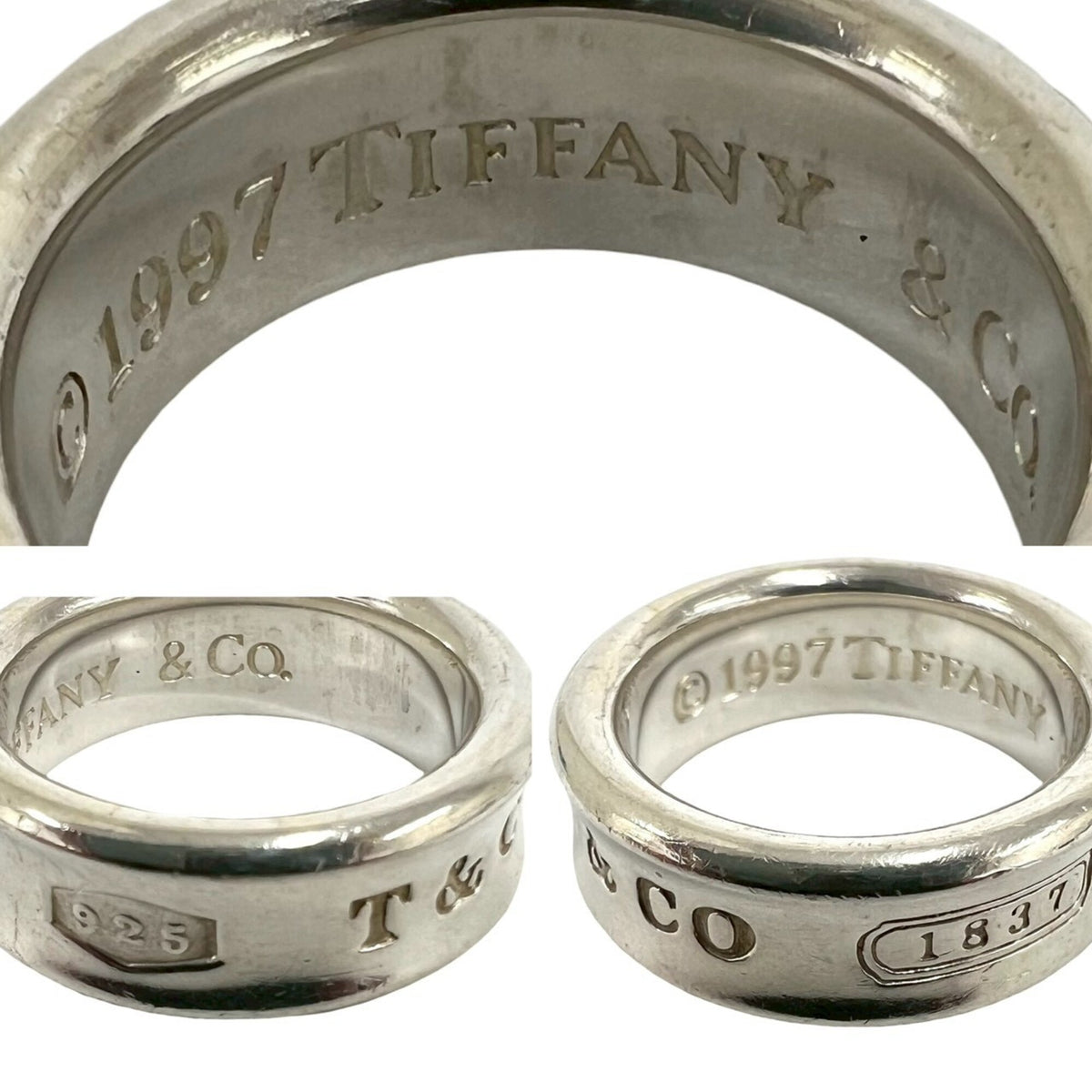 Tiffany Silver Silver 925 Band Ring (Pre-Owned)