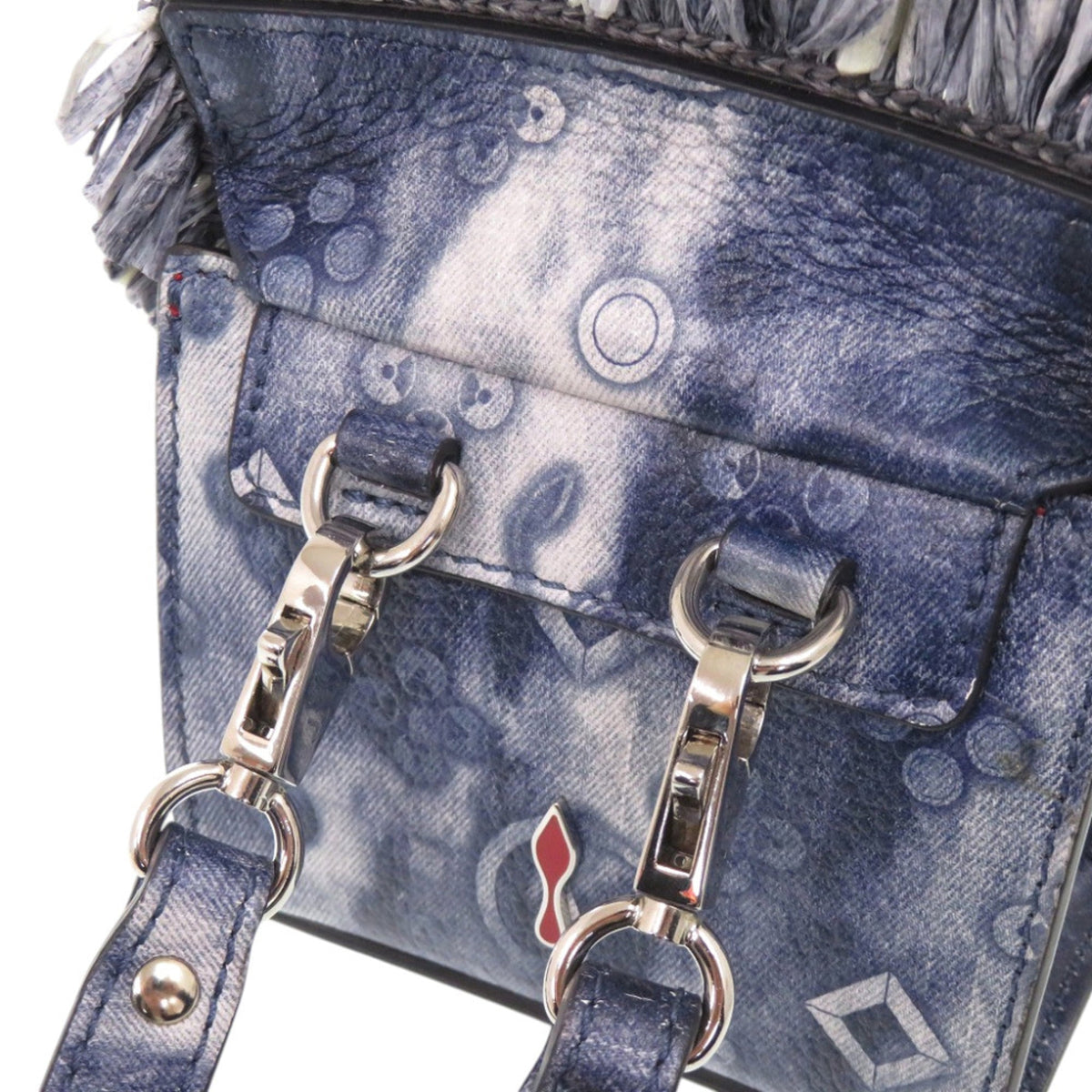 Christian Louboutin Navy Leather Shoulder Bag (Pre-Owned)