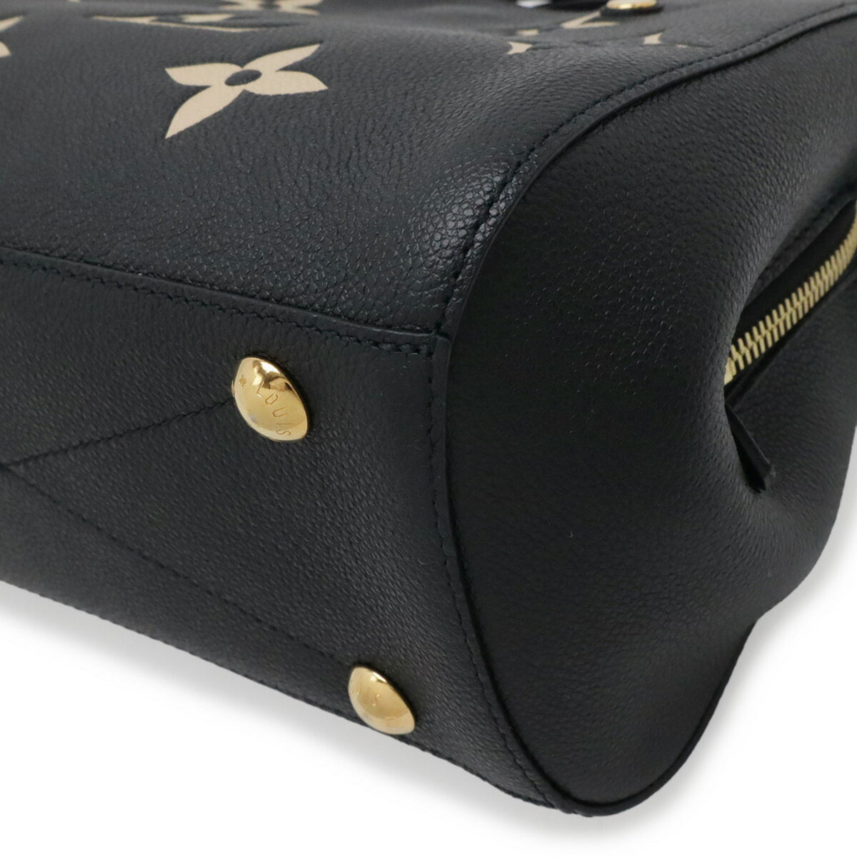 Louis Vuitton Beige Black Noir Monogram Empreinte Handbag Shoulder Bag (Pre-Owned)