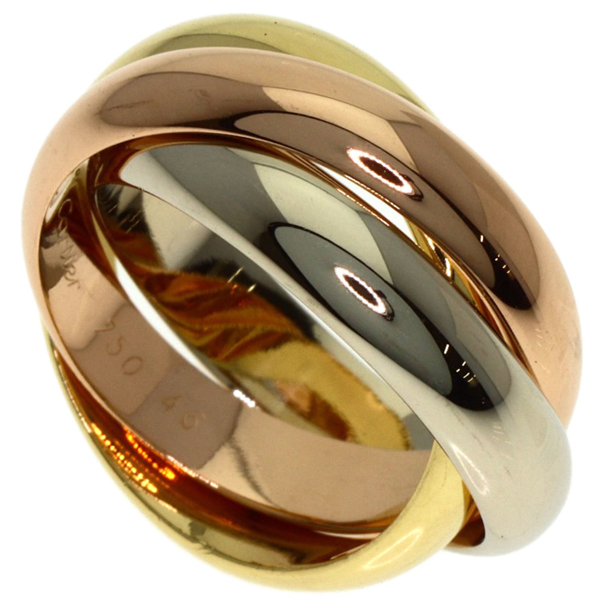 Cartier Trinity Yellow Gold (18K) Pink Gold (18K) White Gold (18K) Band Ring (Pre-Owned)