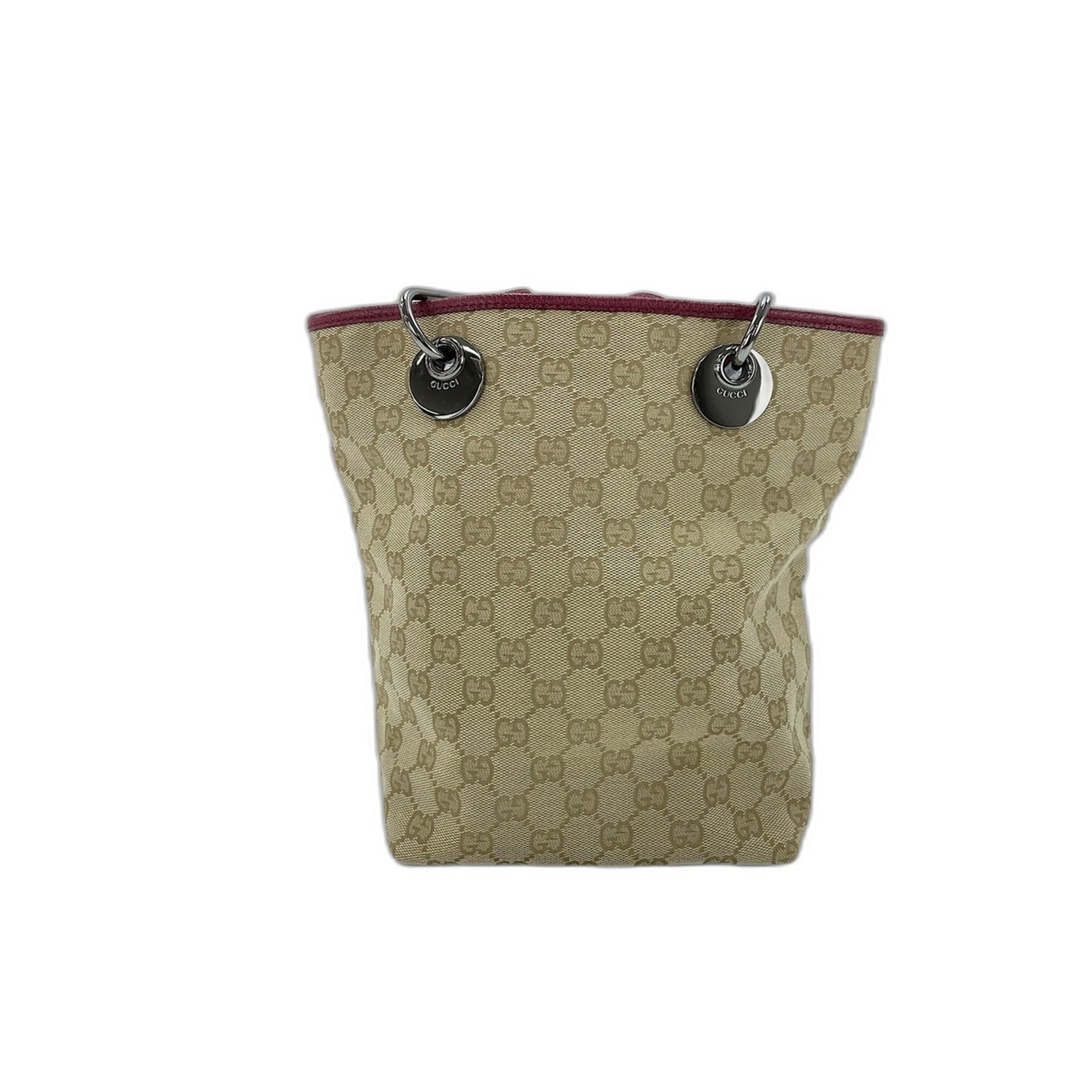 Gucci Beige Gg Canvas Tote Bag (Pre-Owned)