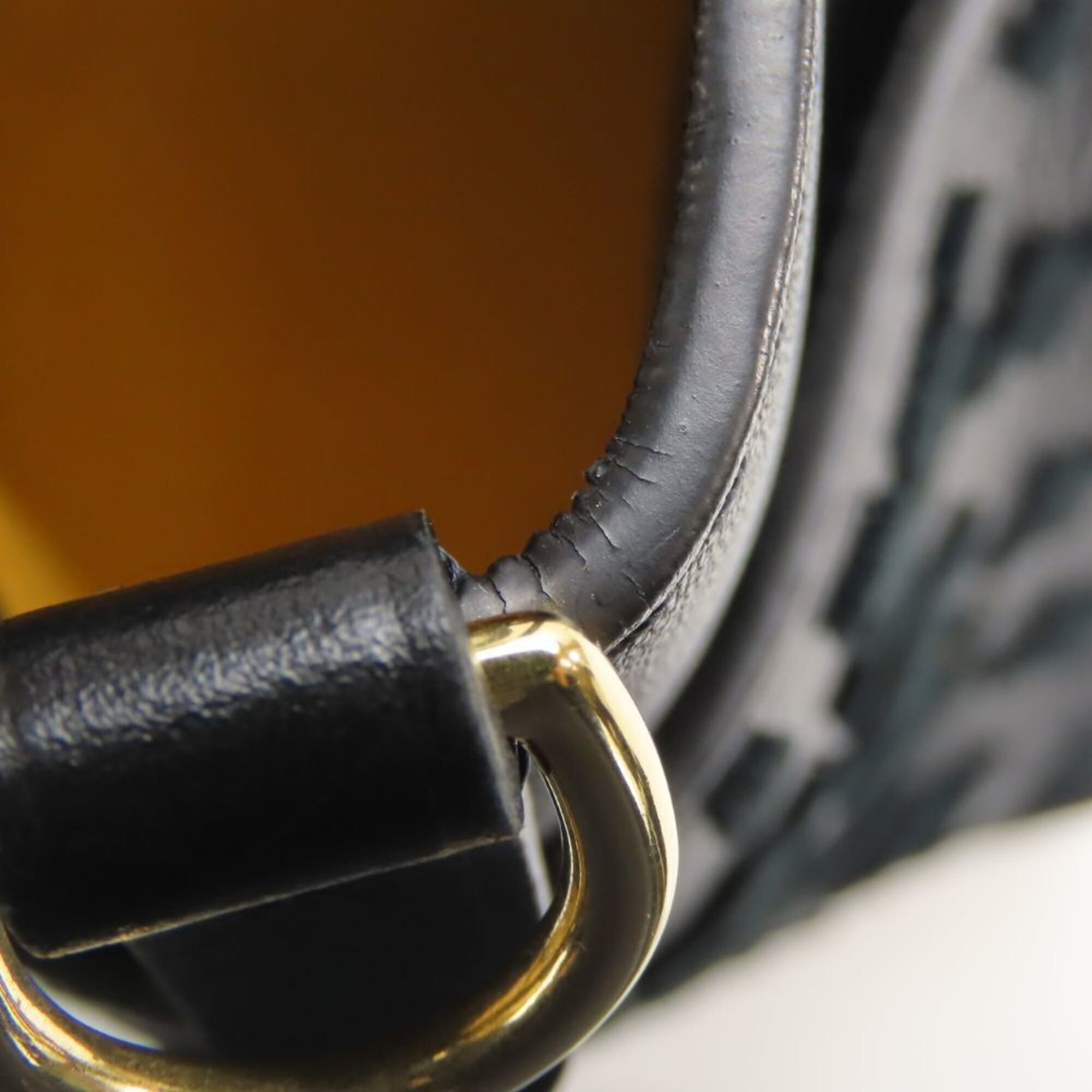 Louis Vuitton Black Noir Monogram Leather Tote Bag (Pre-Owned)