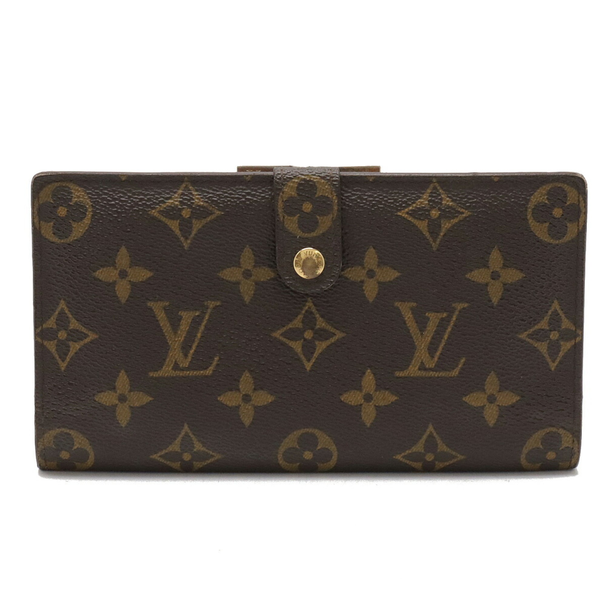 Louis Vuitton Brown Monogram Long Wallet (Bi-Fold) (Pre-Owned)
