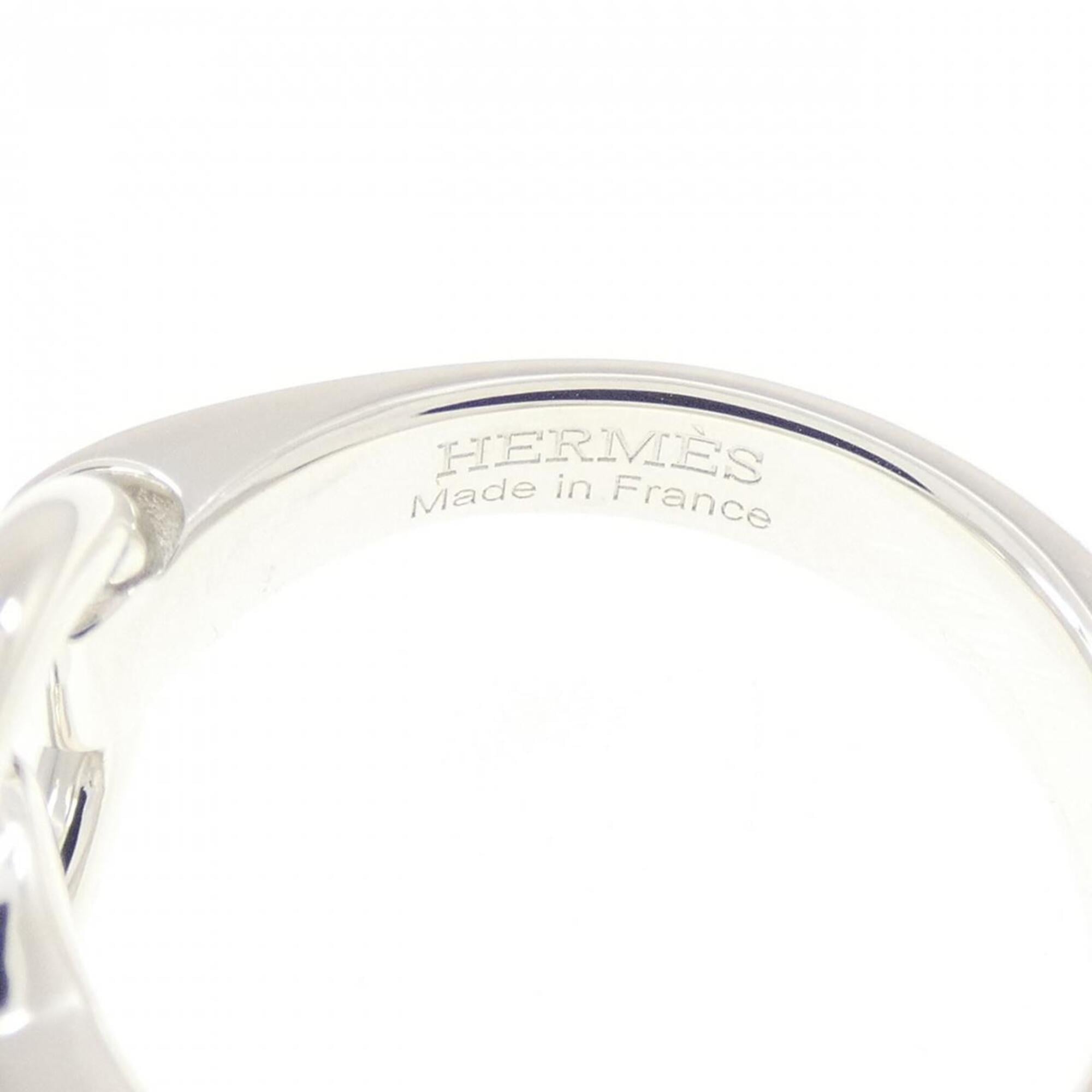 Hermes Silver 925 Band Ring (Pre-Owned)