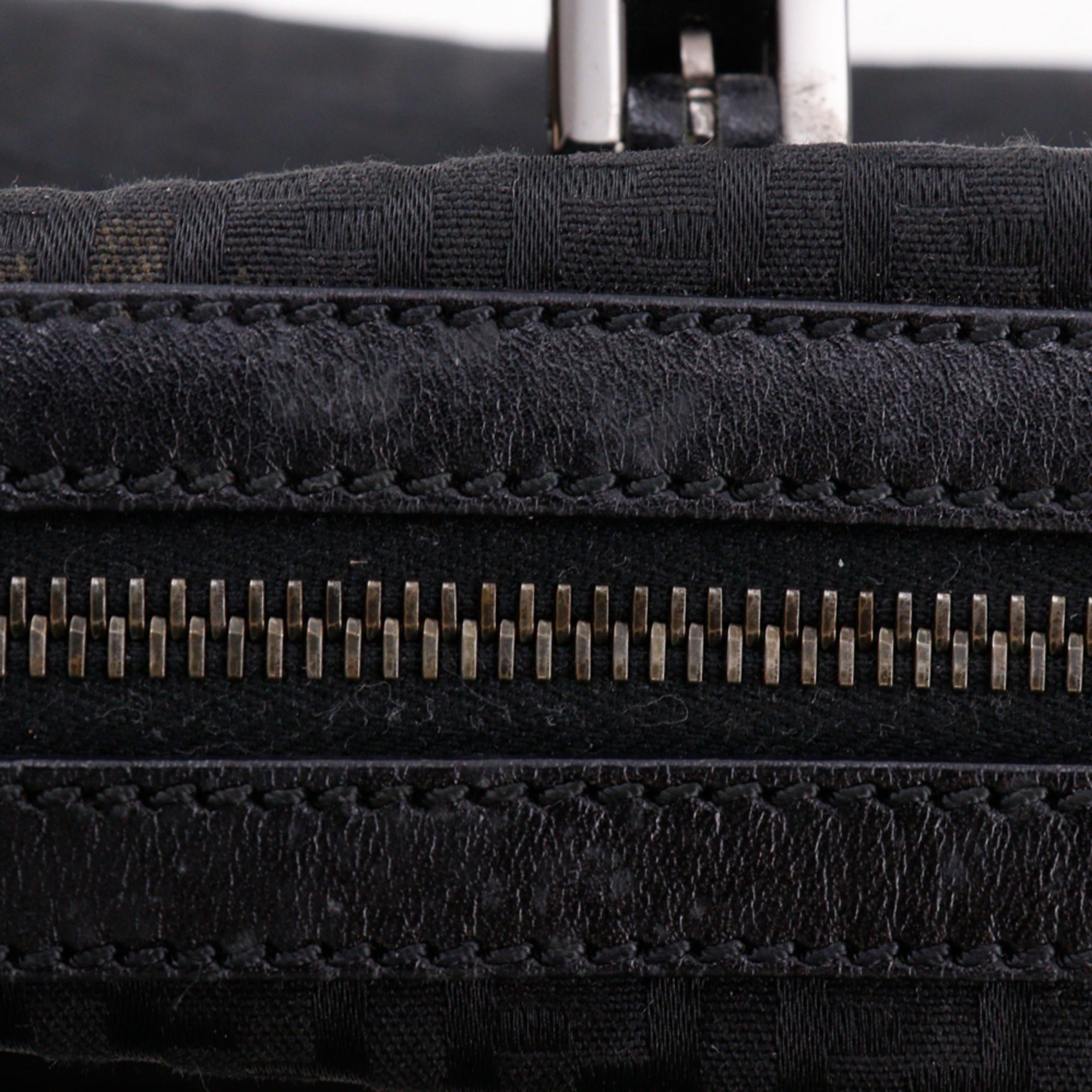 Fendi Zucchino Black Nylon Canvas Tote Bag (Pre-Owned)