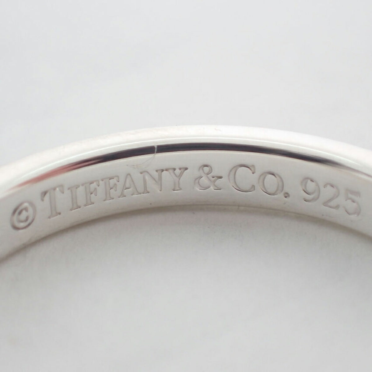 Tiffany Sterling Silver 925 Band Ring (Pre-Owned)