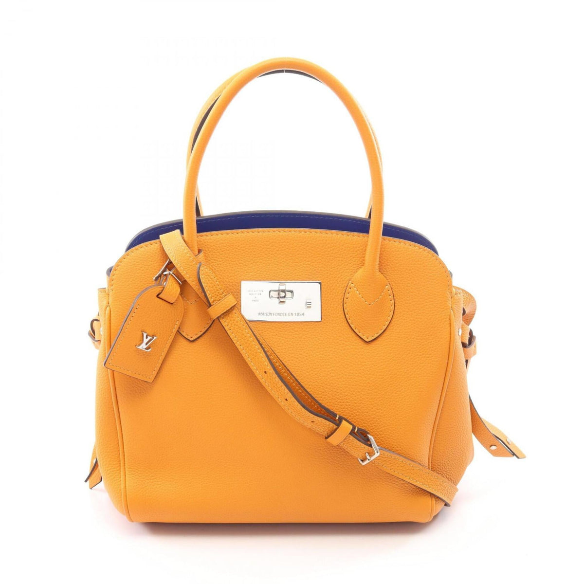 Louis Vuitton Orange Leather Handbag (Pre-Owned)