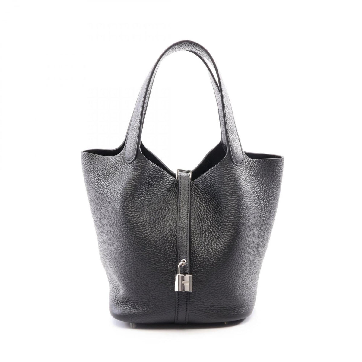 Hermes Black Taurillon Clemence Leather Leather Handbag (Pre-Owned)