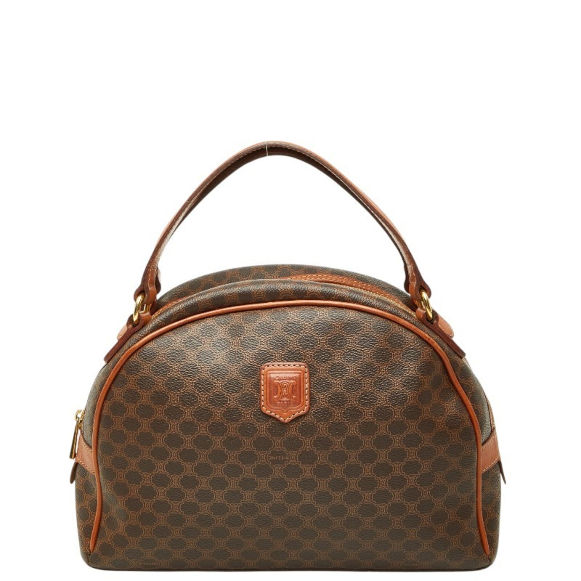 Celine Brown Pvc Leather Handbag (Pre-Owned)