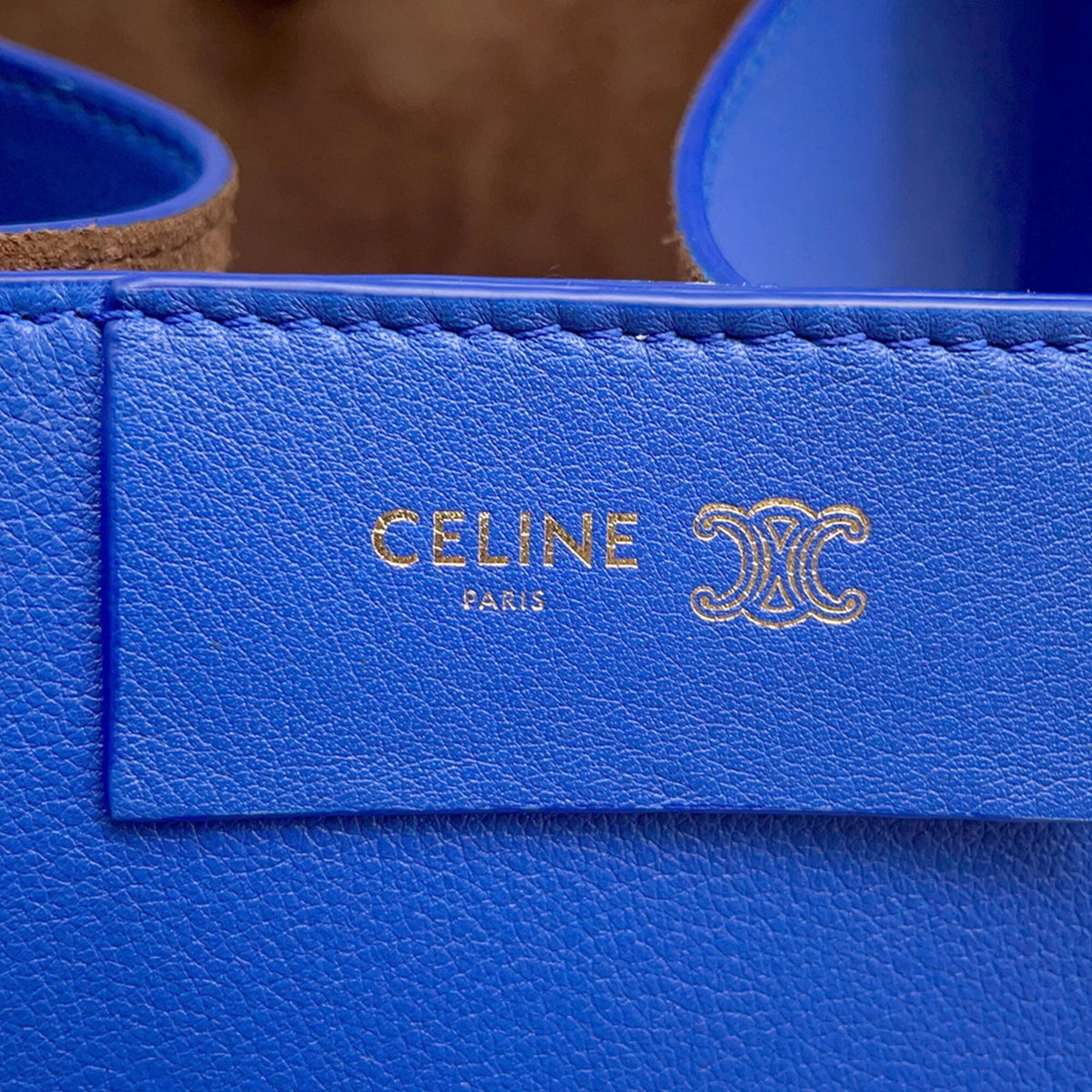 Celine Royal Blue Leather Handbag (Pre-Owned)