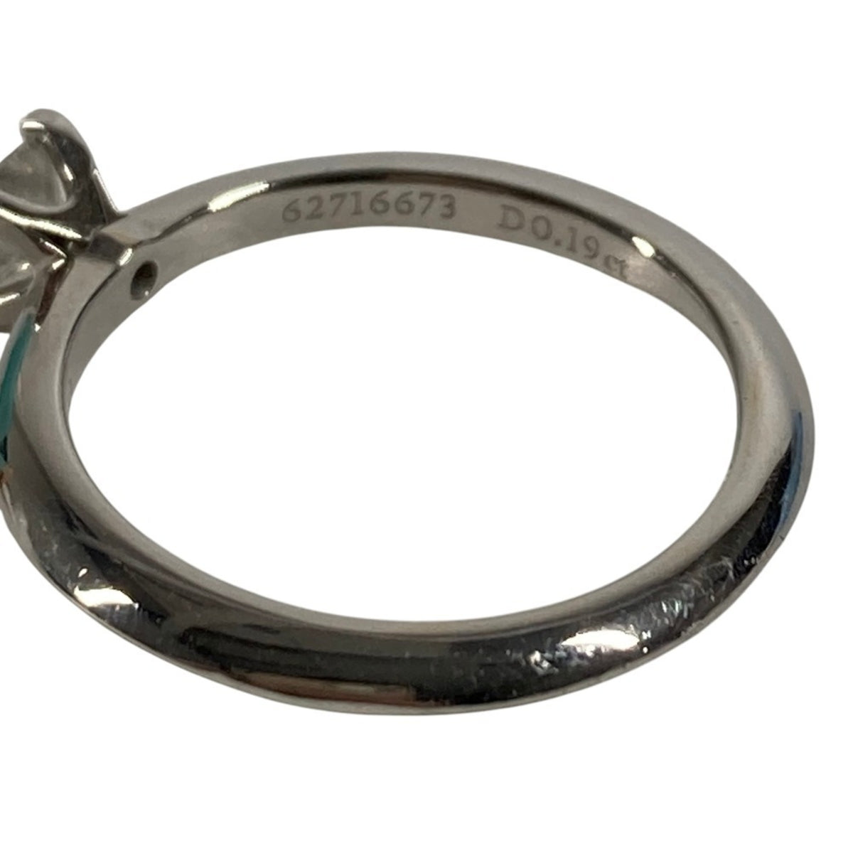 Tiffany Platinum Platinum 950 Band Ring (Pre-Owned)